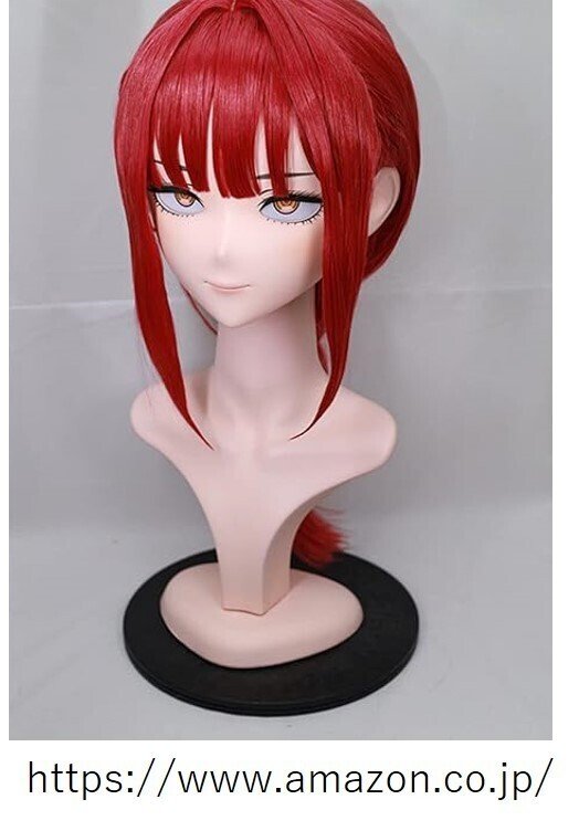 美少女着ぐるみマスク(既製品)の、目穴拡大加工とウィッグカット 美少女着ぐるみマスク(既製品)の、目穴拡大加工とウィッグカット