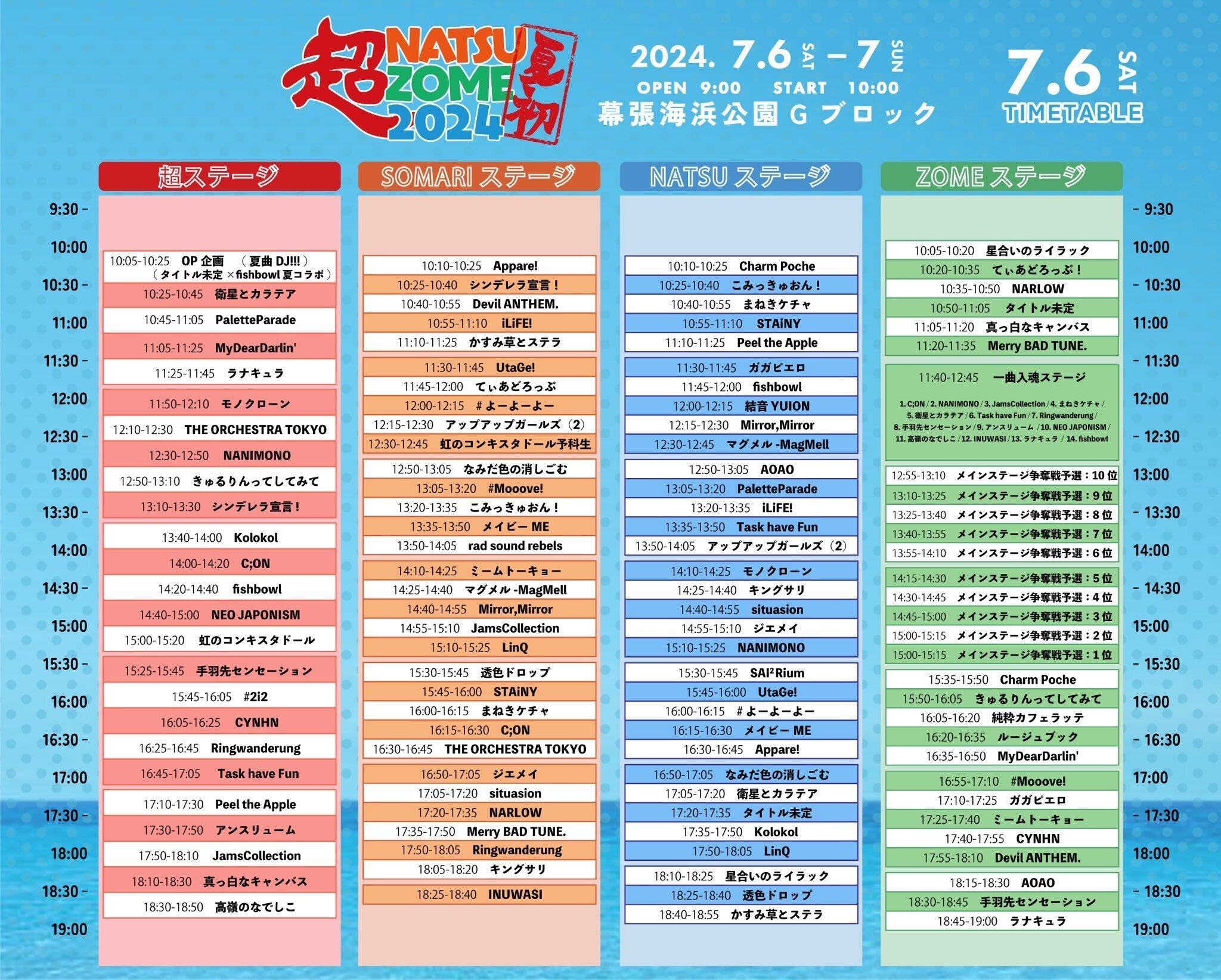 超NATSUZOME2024参戦記｜陽介🌞