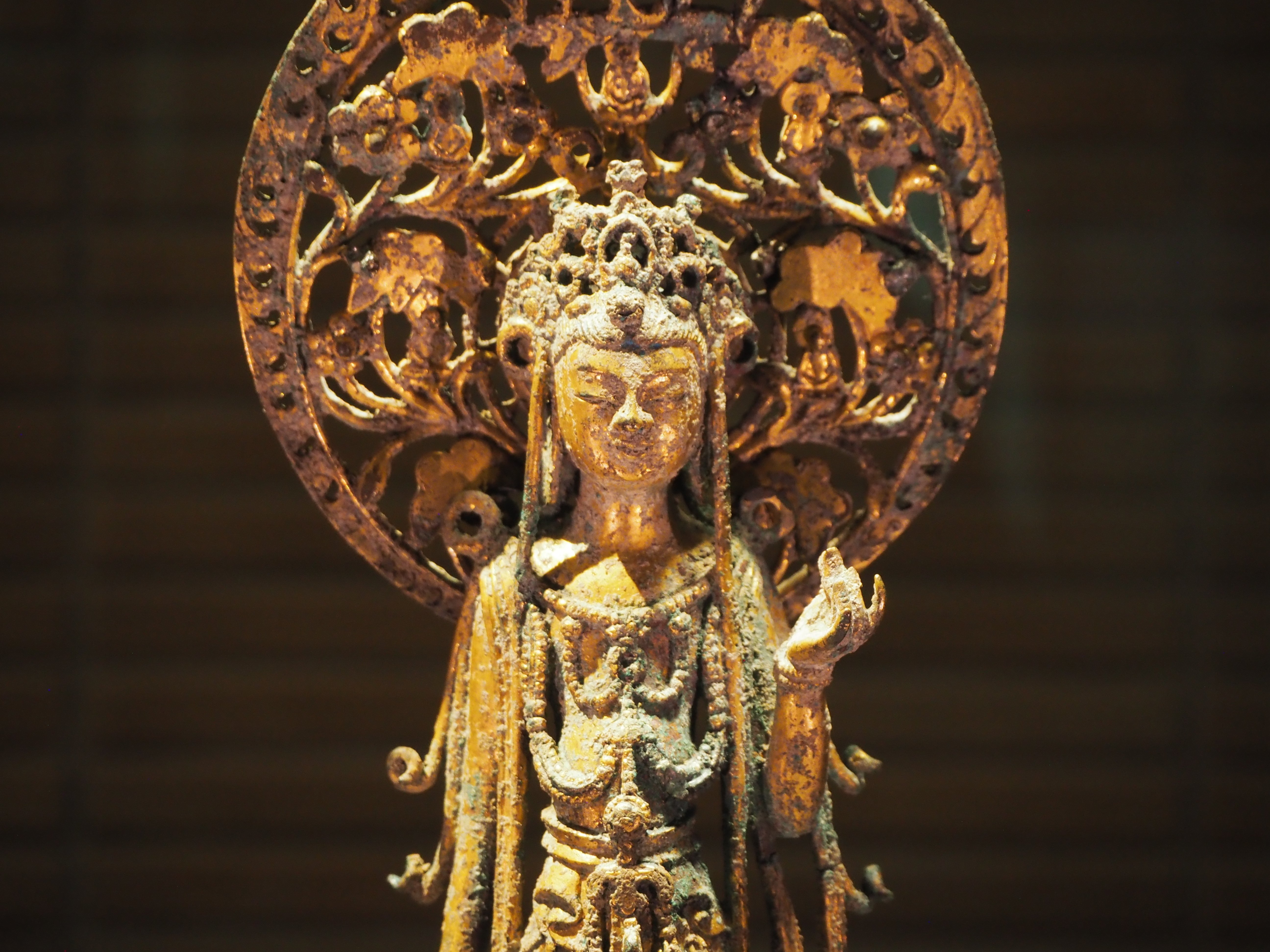 仏教美術 仏像 天冠弥勒菩薩仏像 小仏像 銅製 銅器 小城市：小城市