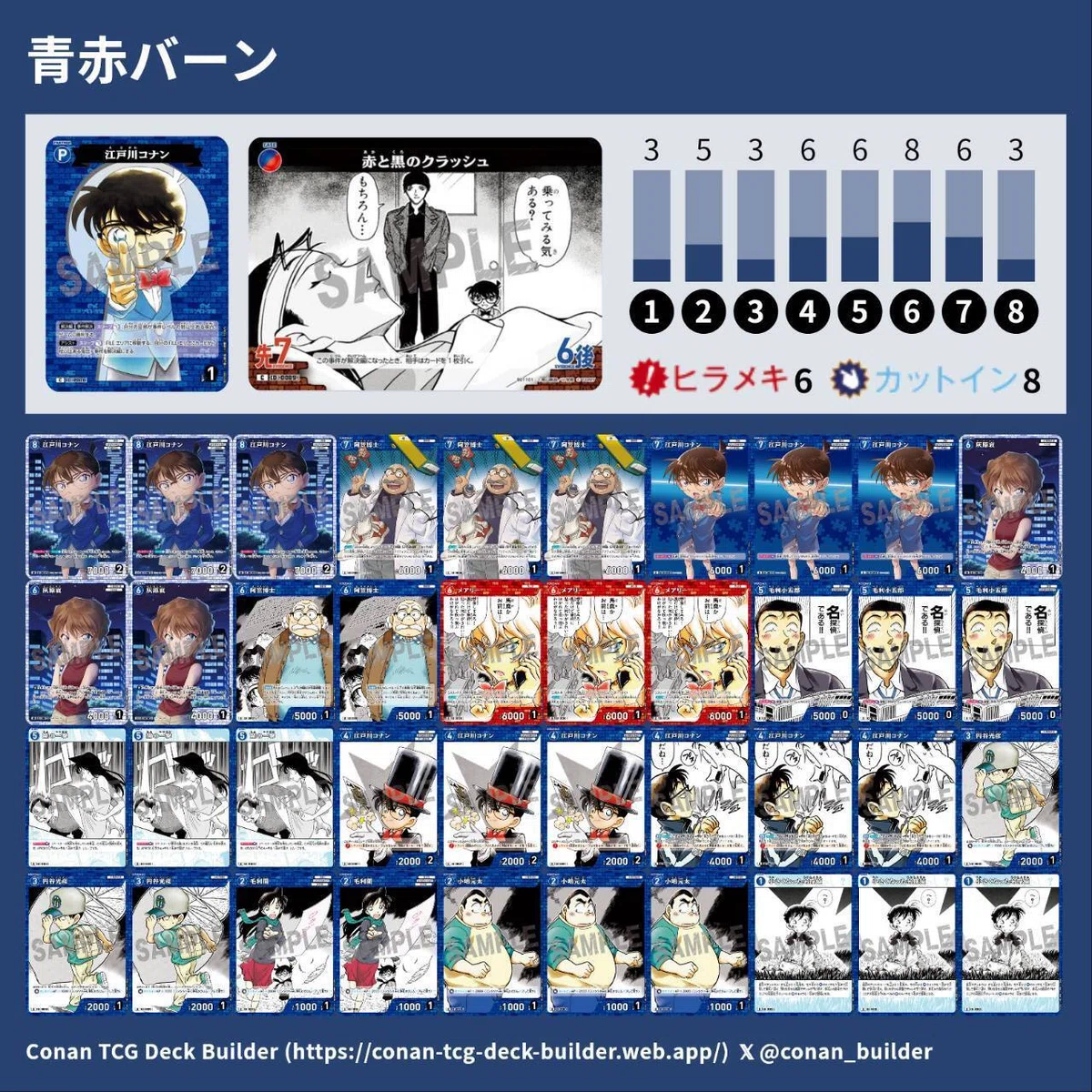コナンTCG1弾環境 マイデッキ備忘録（全文無料）｜自堕落に好きを語る場所