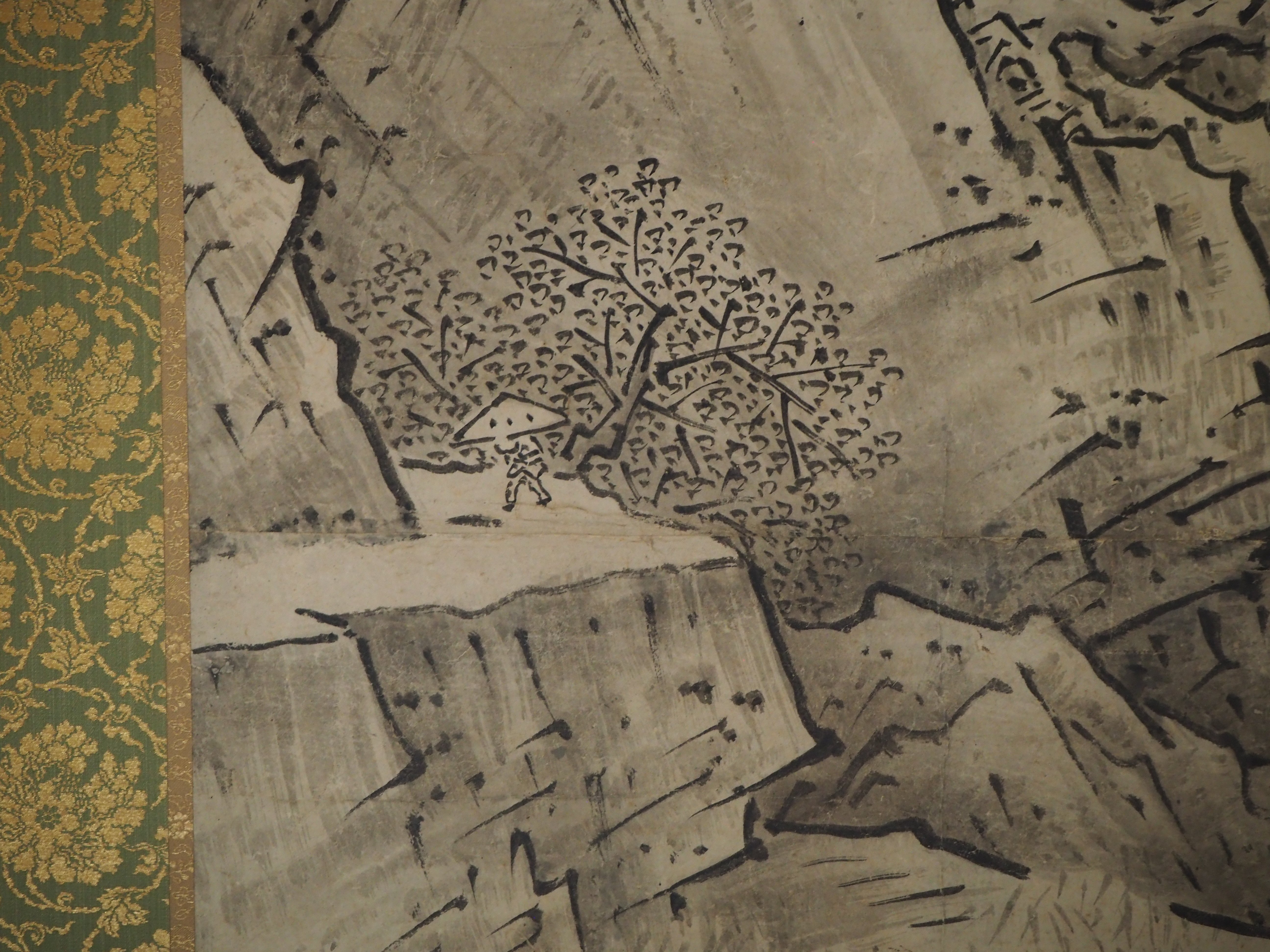 ◆『周文 山水図』掛軸◆検）雪舟 長谷川等伯 明兆 狩野永徳 狩野探幽 千利休 ◇『周文 山水図』掛軸◇検）雪舟 長谷川等伯 明兆 狩野永徳