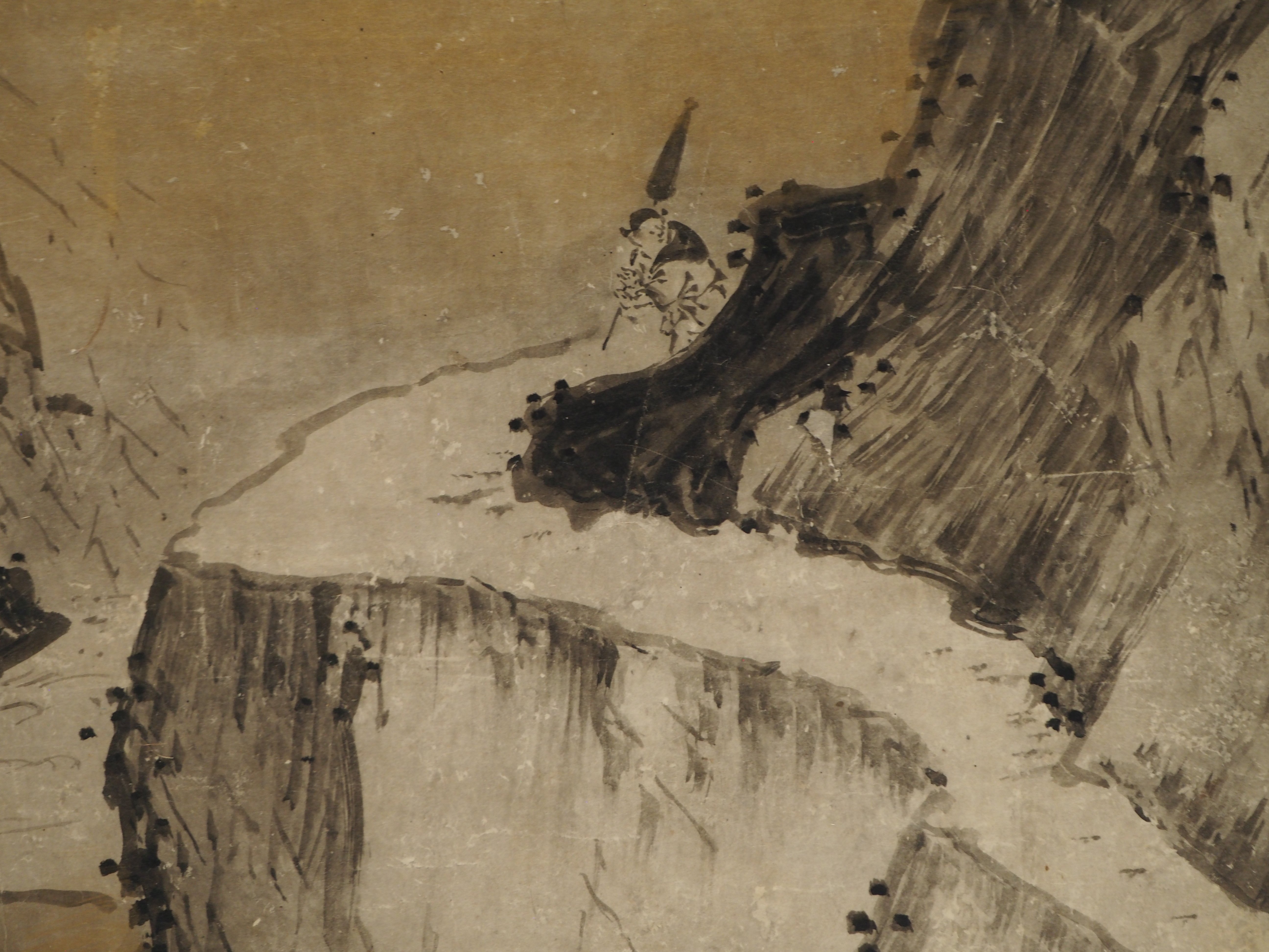 雪舟・山水図屏風の系譜』みたいなトーハクの展示構成 伝周文 雪舟・山水図屏風の系譜』みたいなトーハクの展示構成 伝周文