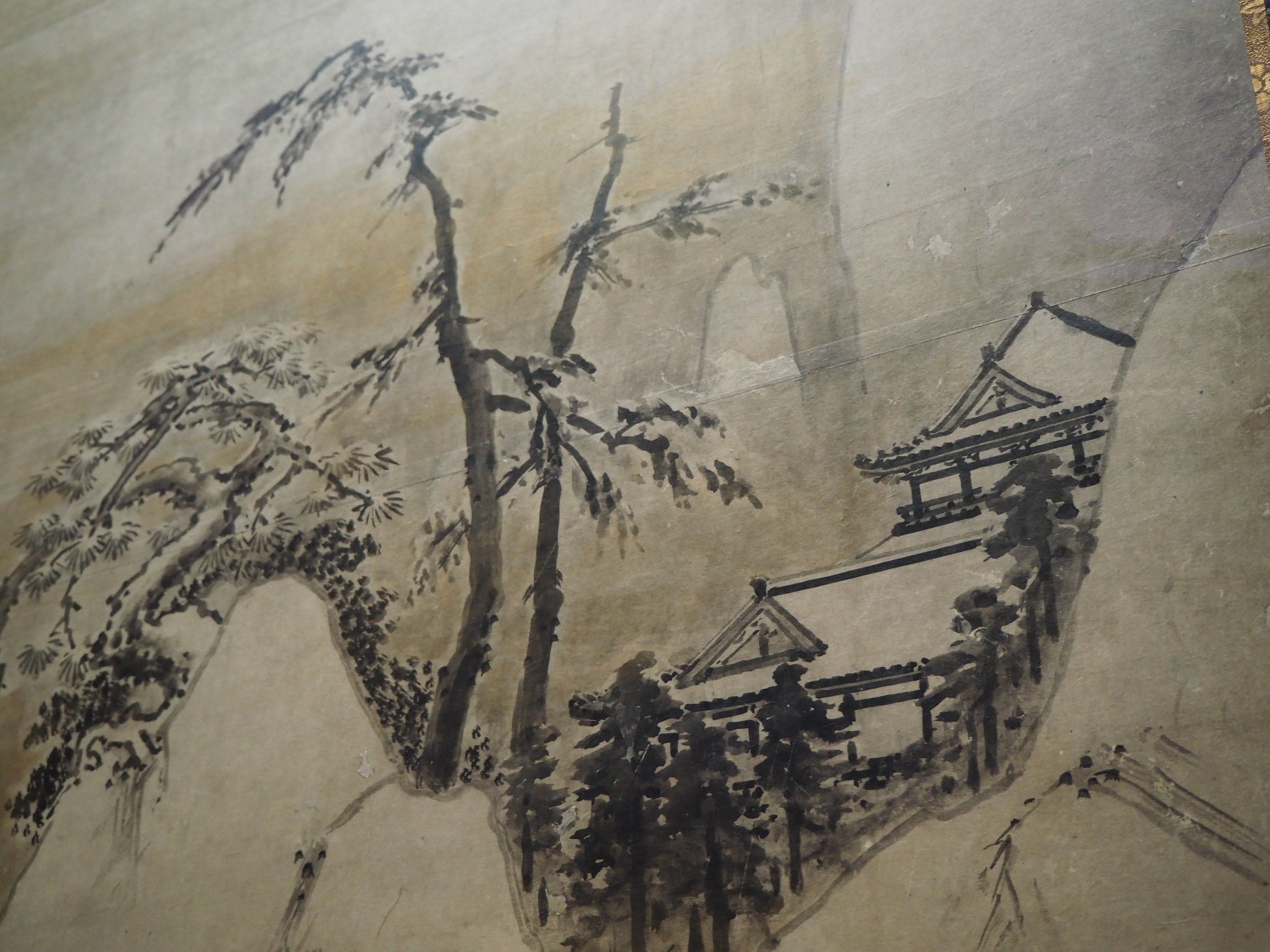 雪舟・山水図屏風の系譜』みたいなトーハクの展示構成 伝周文 雪舟・山水図屏風の系譜』みたいなトーハクの展示構成 伝周文