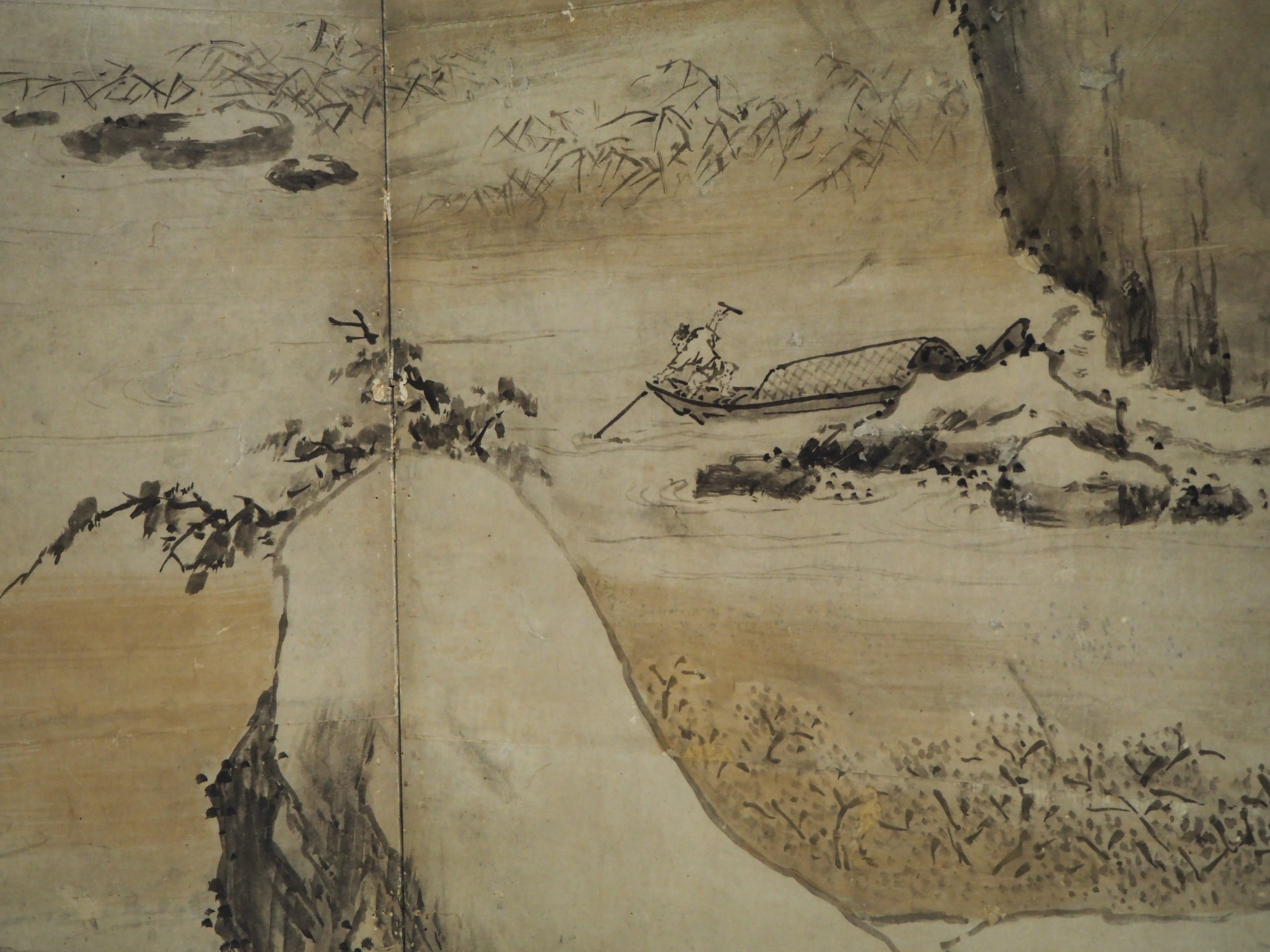雪舟・山水図屏風の系譜』みたいなトーハクの展示構成 伝周文 雪舟・山水図屏風の系譜』みたいなトーハクの展示構成 伝周文