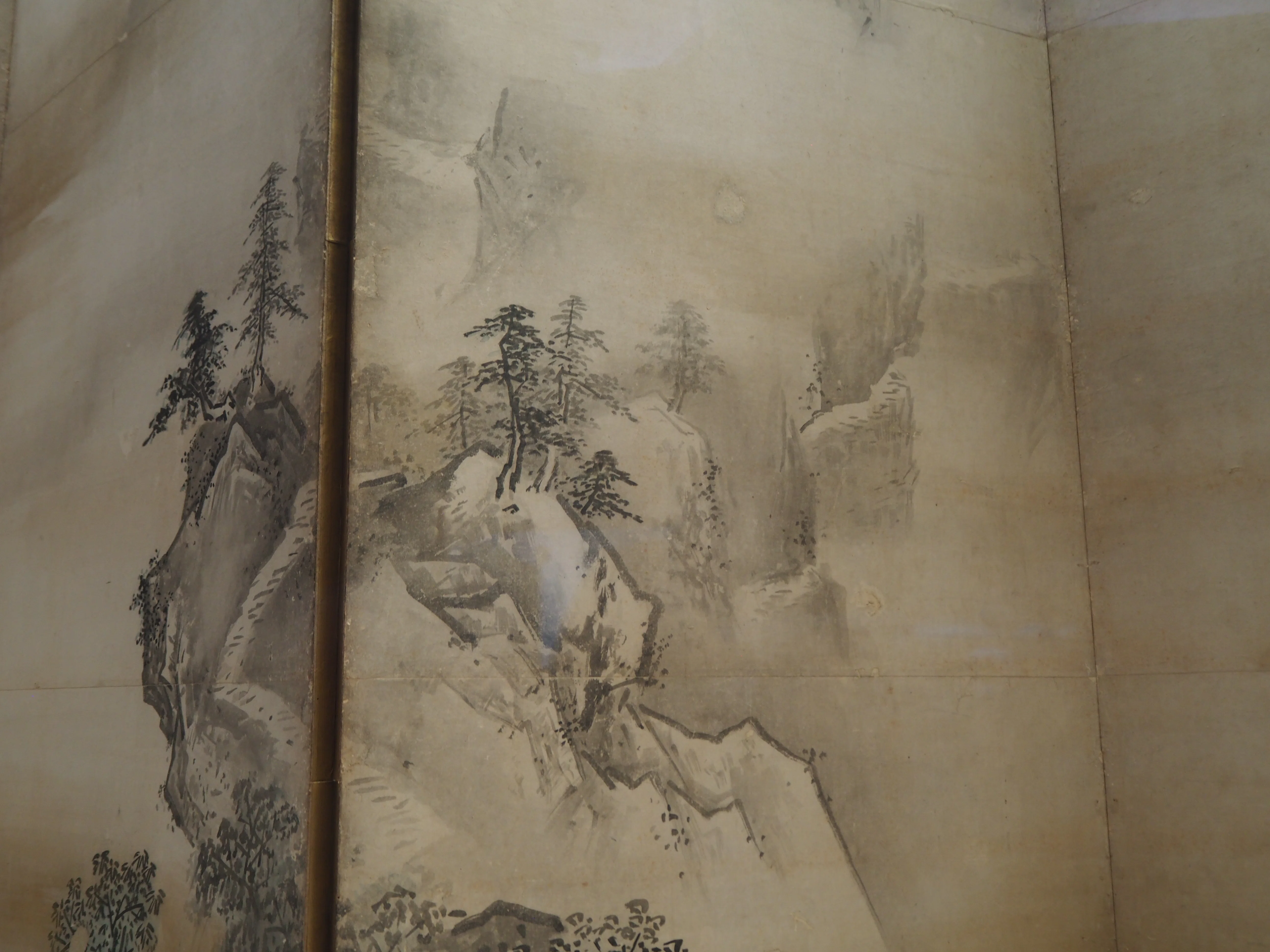雪舟・山水図屏風の系譜』みたいなトーハクの展示構成 伝周文&雪舟から