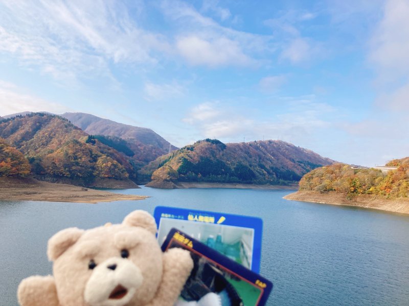 岩手県【湯田ダム】紅葉で有名な錦秋湖のダム、道の駅も近い。ハイドラCP巡り 岩手県【湯田ダム】紅葉で有名な錦秋湖のダム、道の駅も近い。ハイドラCP巡り