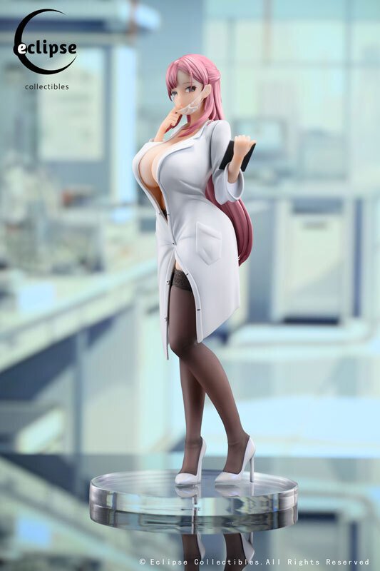 白衣から覗く爆乳に釘付け！セクシーな1/6スケールフィギュア