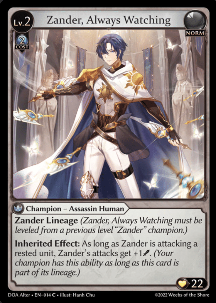 Starting Out: Grand Archive TCG Vol. 17 - Zanderについて｜るい