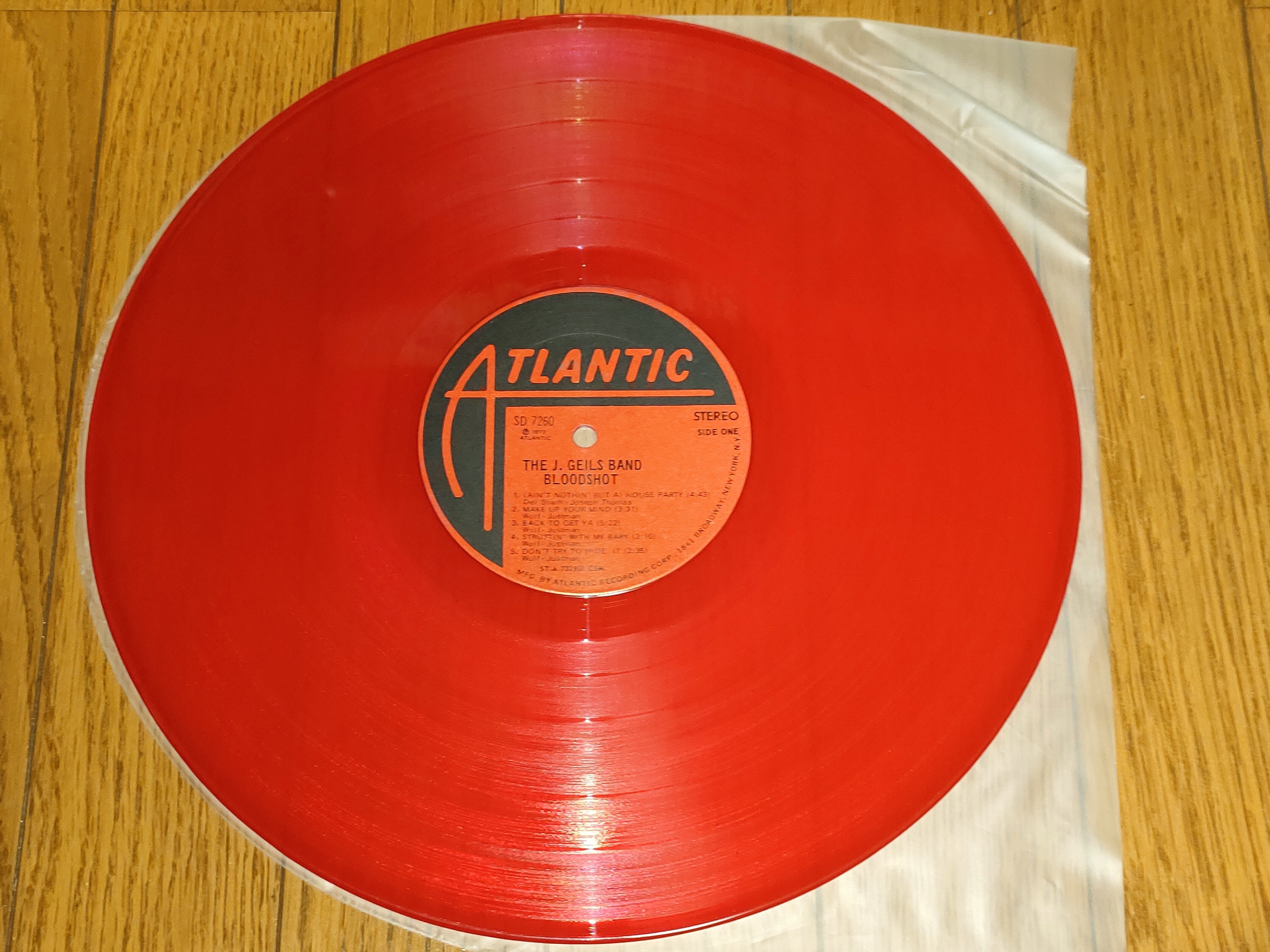 Bloodshot】(1973) J. Geils Band アトランティック期最大の
