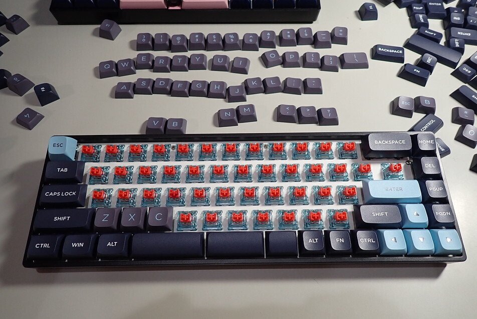 分割スペースバー付きキーキャップ｜JA7RHK