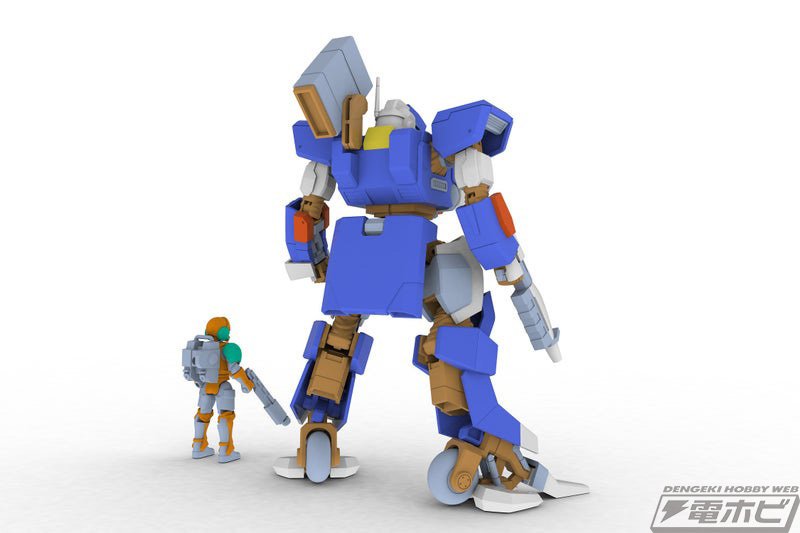 ウルフファング空牙2001』蒼龍が5inch Mechanismでプラモデル化！背中