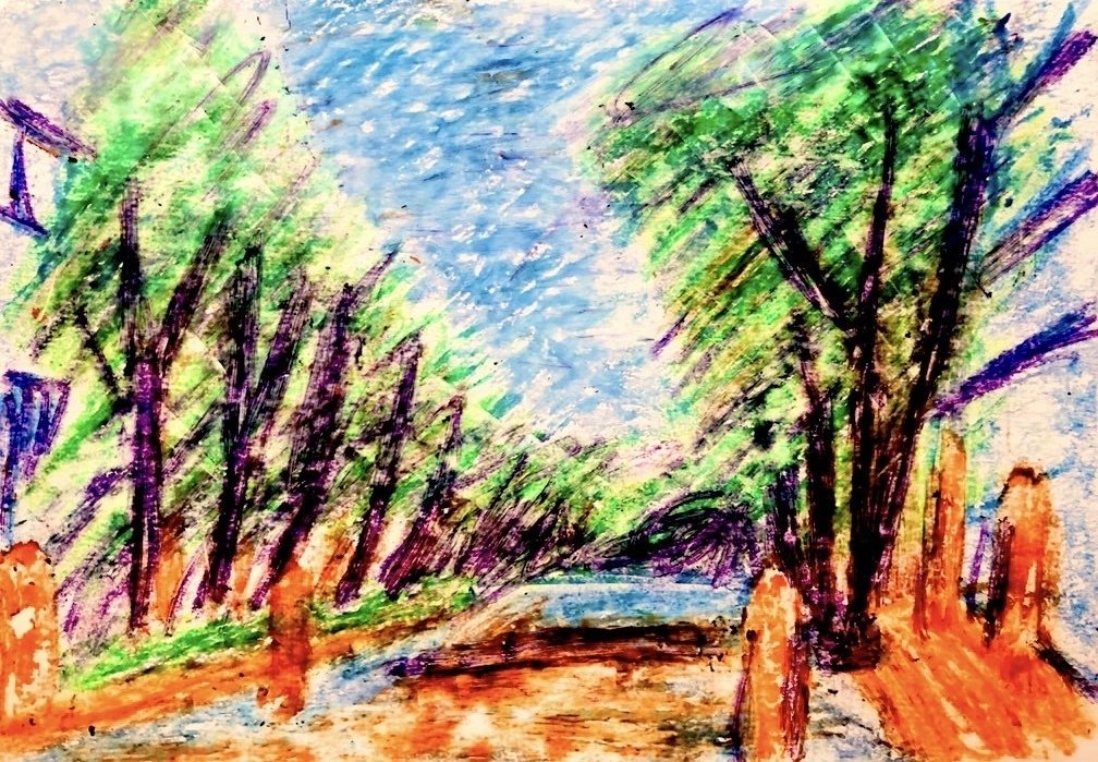 私の描いたクレヨン画まとめ3 - 絵画｜空想だいあぱ案内人kuramaippei