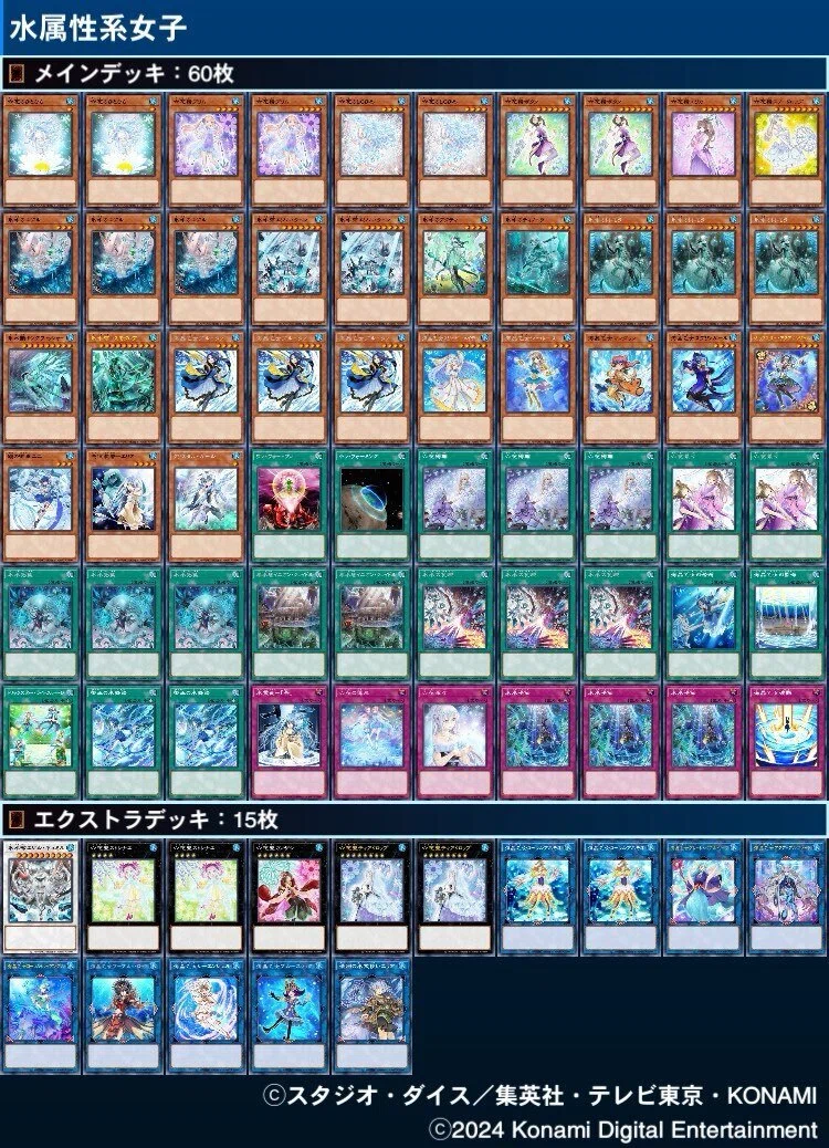 遊戯王マイデッキ徒然】水属性系女子で盤面も心も涼やかに｜ツボミ