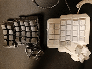 自作キーボードCharybdis とりあえず左側が完成する｜punyoon