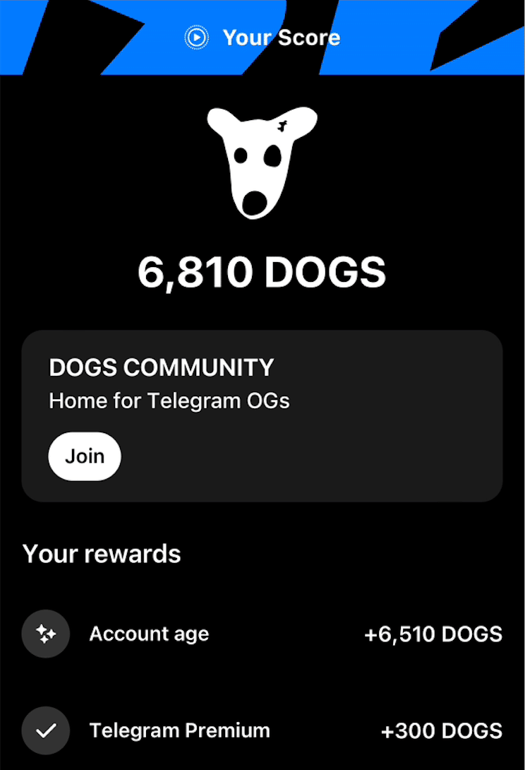 終了】【テレグラム使用歴】$DOGSエアドロップ参加手順｜仮想通貨エアドロップラボ