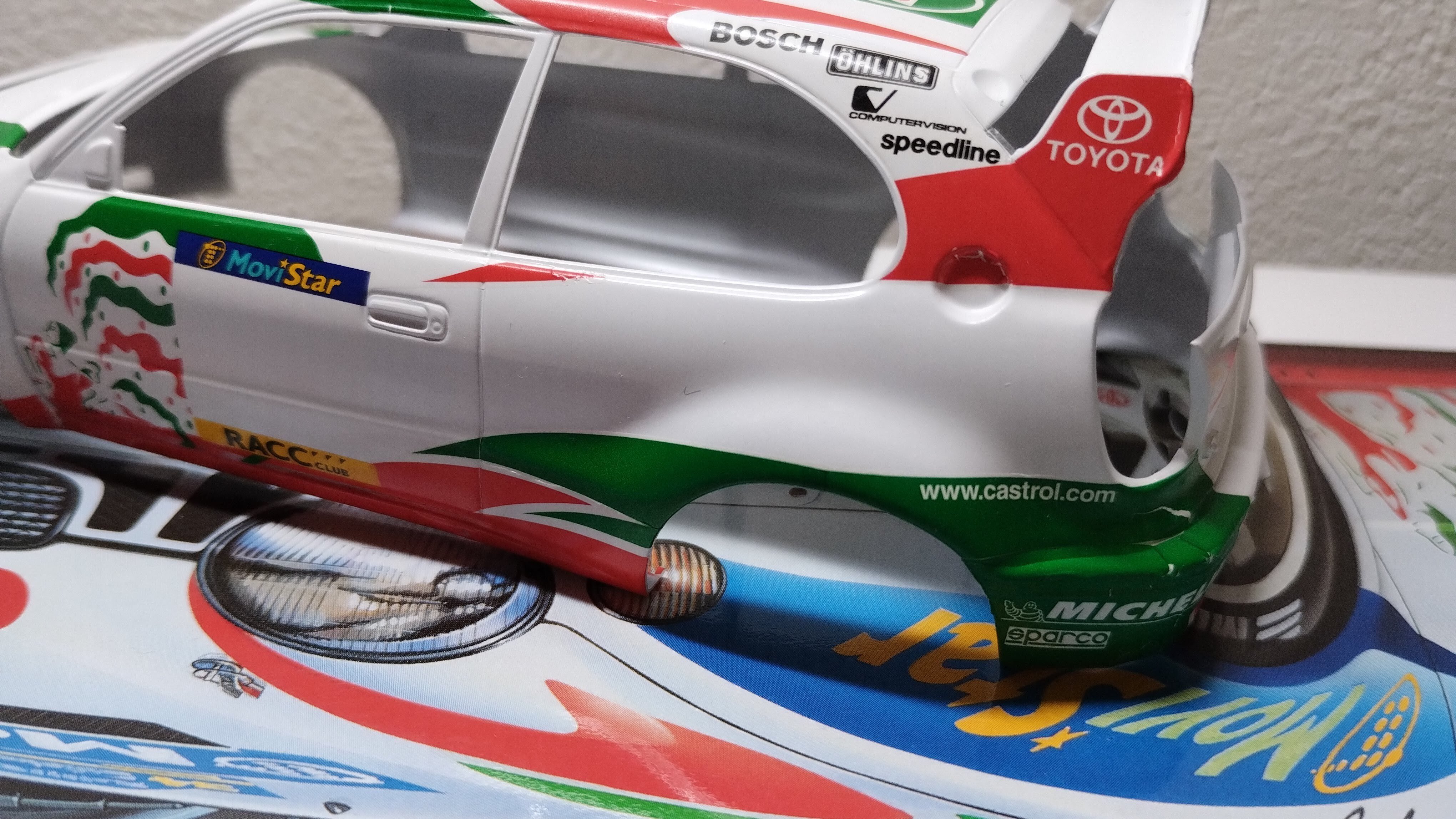 超ハイテンポに進む製作【タミヤ 1/24カローラWRC】Part.2
