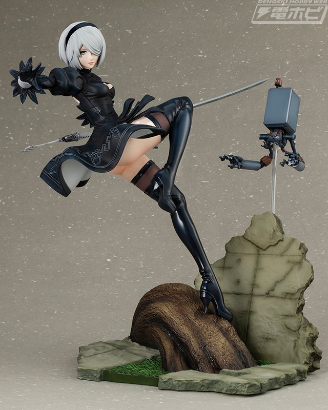 アニメ『NieR:Automata Ver1.1a』より、2B、9Sが躍動感あふれる姿でコトブキヤからフィギュア化！｜電撃ホビーウェブ  note臨時出張所