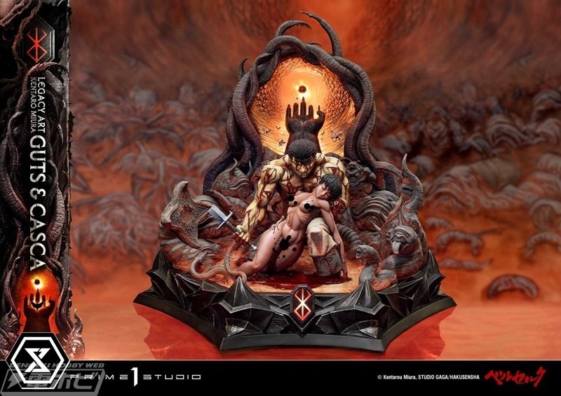 ベルセルク』ガッツとキャスカを描いたコミック13巻のカバーイラストが