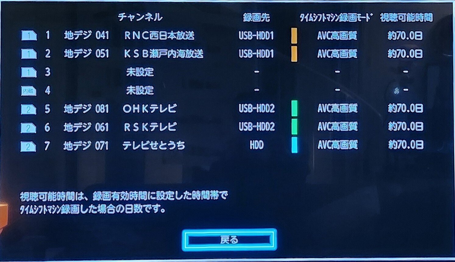 TOSHIBA REGZA 全録レコーダー DBR-M4010 のタイムシフトを 20GB TOSHIBA REGZA 全録レコーダー DBR-M4010 のタイムシフトを 20GB
