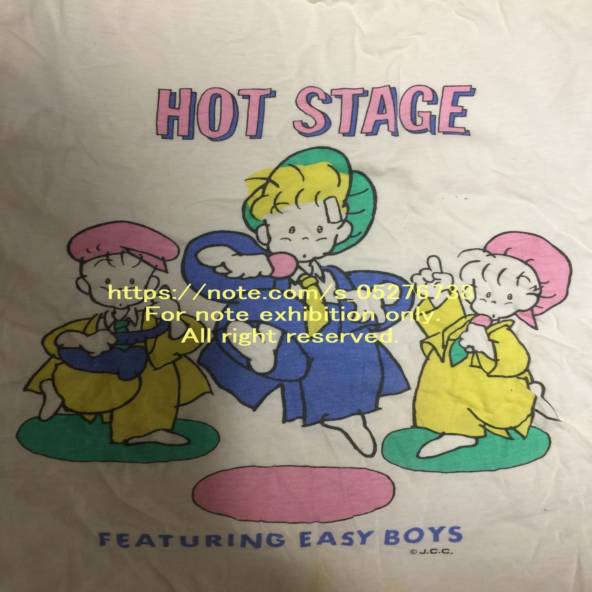 昭和のファンシーTシャツ「HOT STAGE FEATURING EASY BOYS」編｜s_0527 