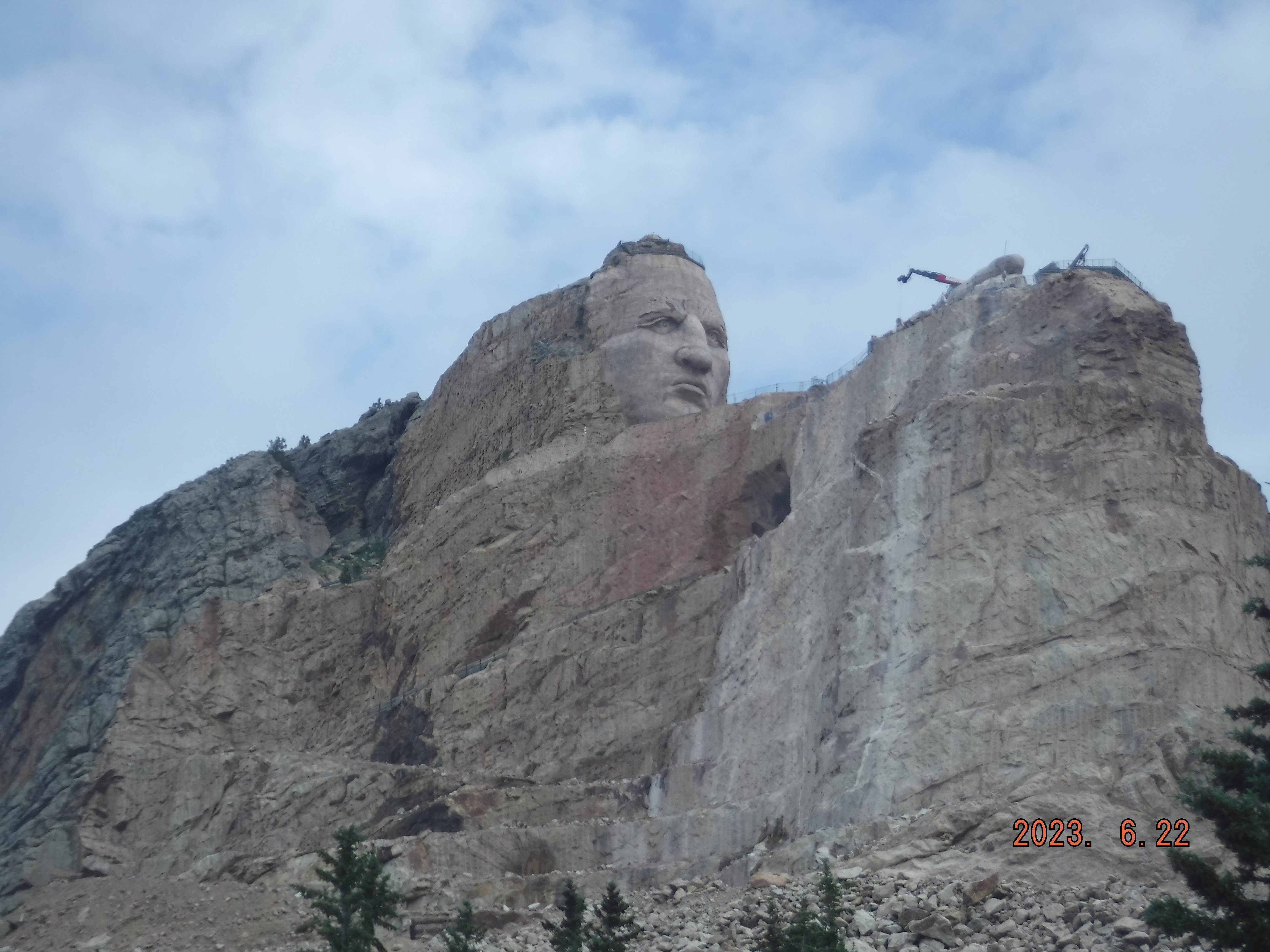 クレイジーホース記念碑の石