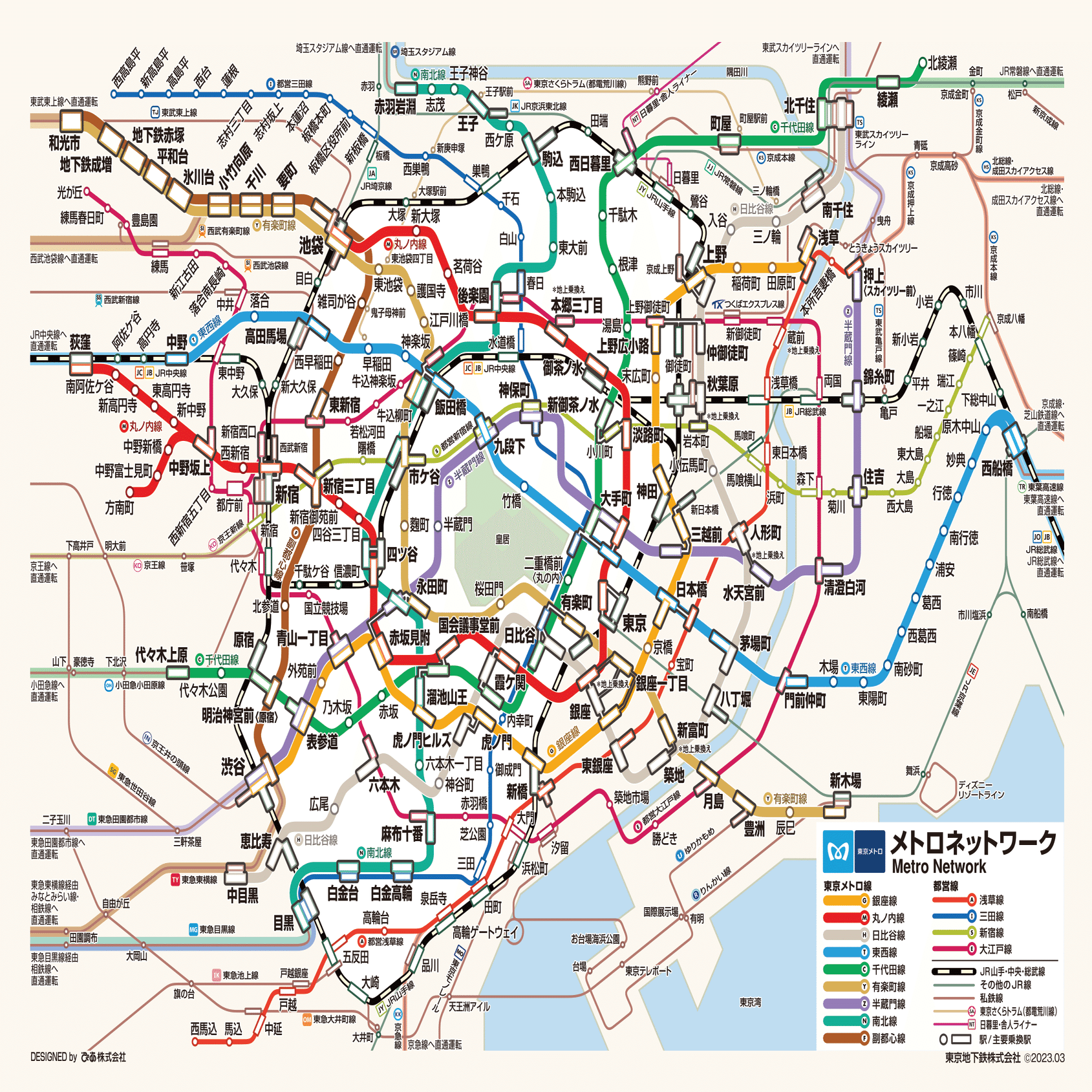 上京3年目の大学生が、初心者でもわかりやすい東京の地図書いてみた
