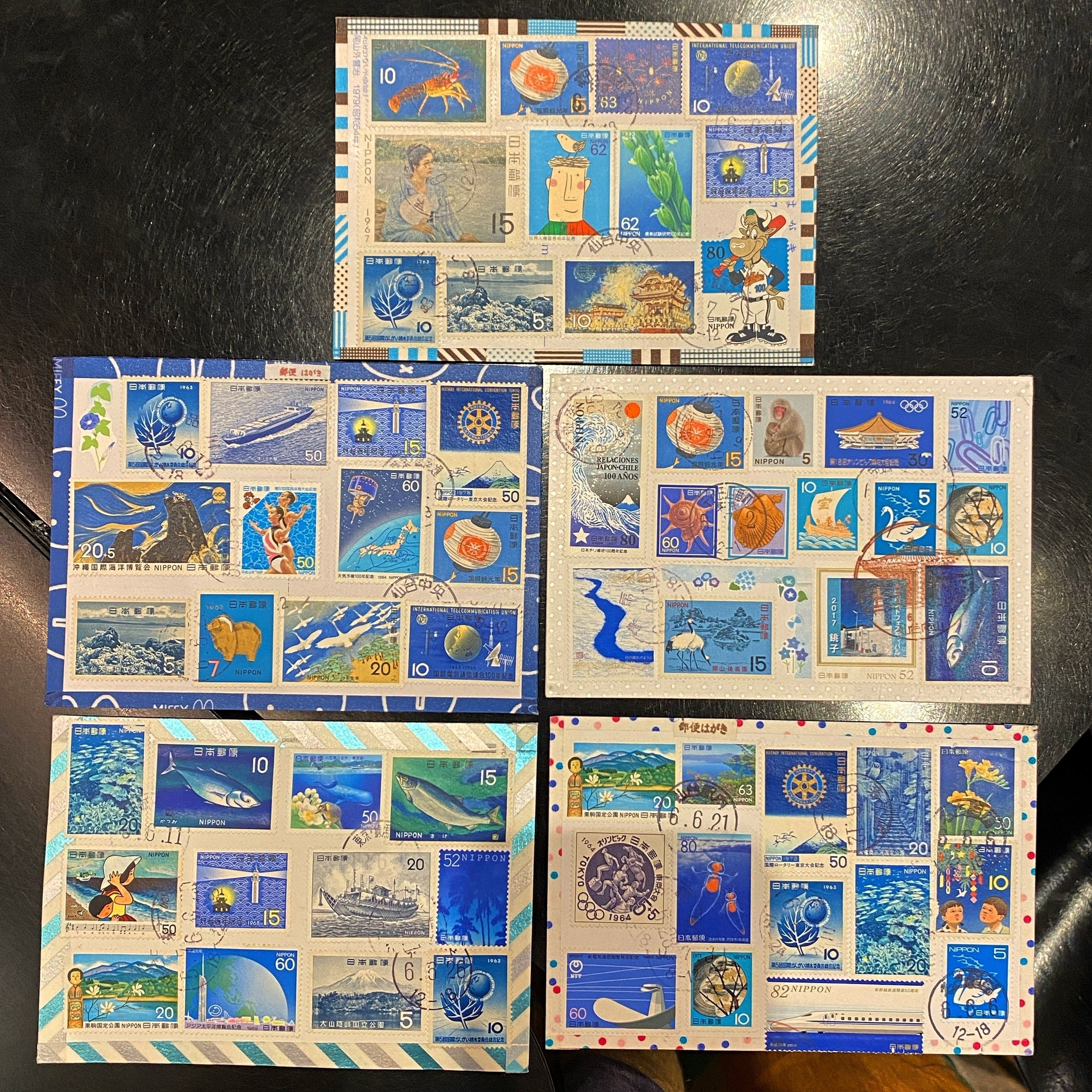 切手の楽しい遊び 「チェーンカード」｜手紙魔Yukoのお手紙ライフ