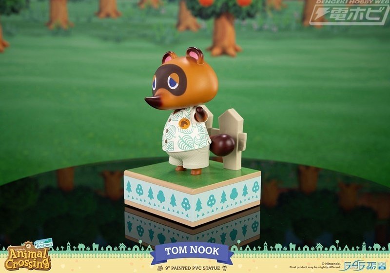 任天堂◎とびだせどうぶつの森◎リサたぬきちソフビフィギュア