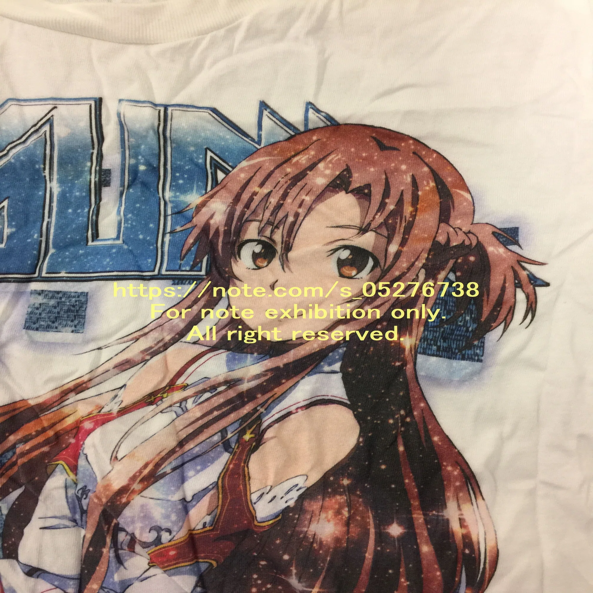 ソードアート・オンライン」アスナのフルカラーTシャツ｜s_0527 