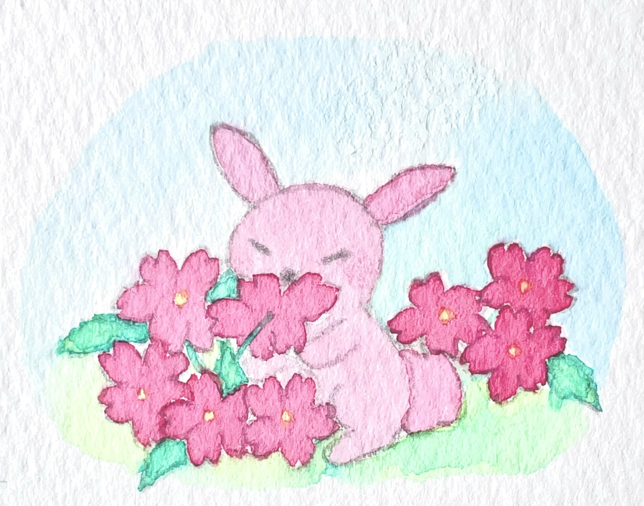 The Fluffy Rabbits on Clouds the Sun Named 🌈おひさまに なまえを