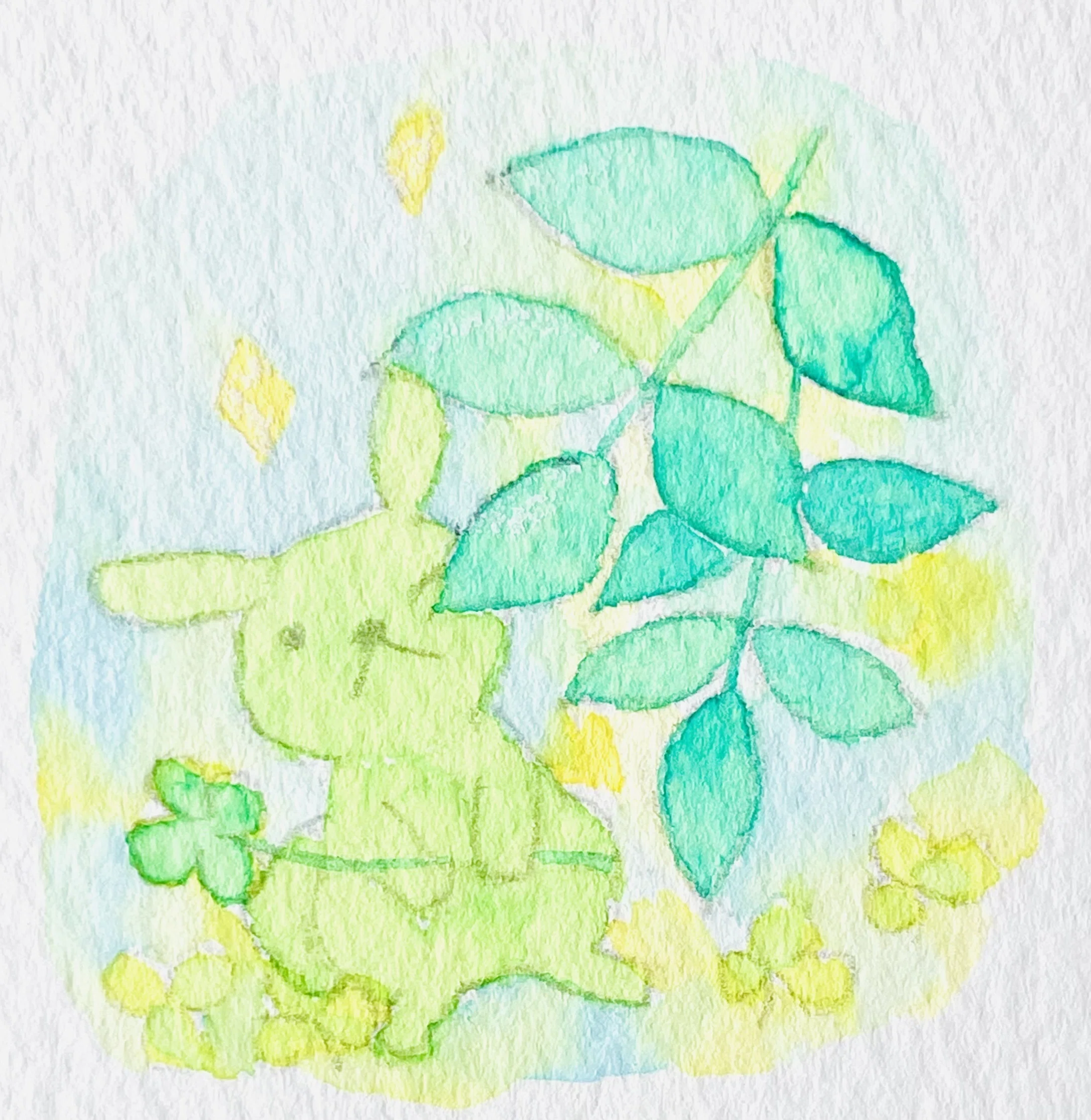 The Fluffy Rabbits on Clouds the Sun Named 🌈おひさまに なまえを