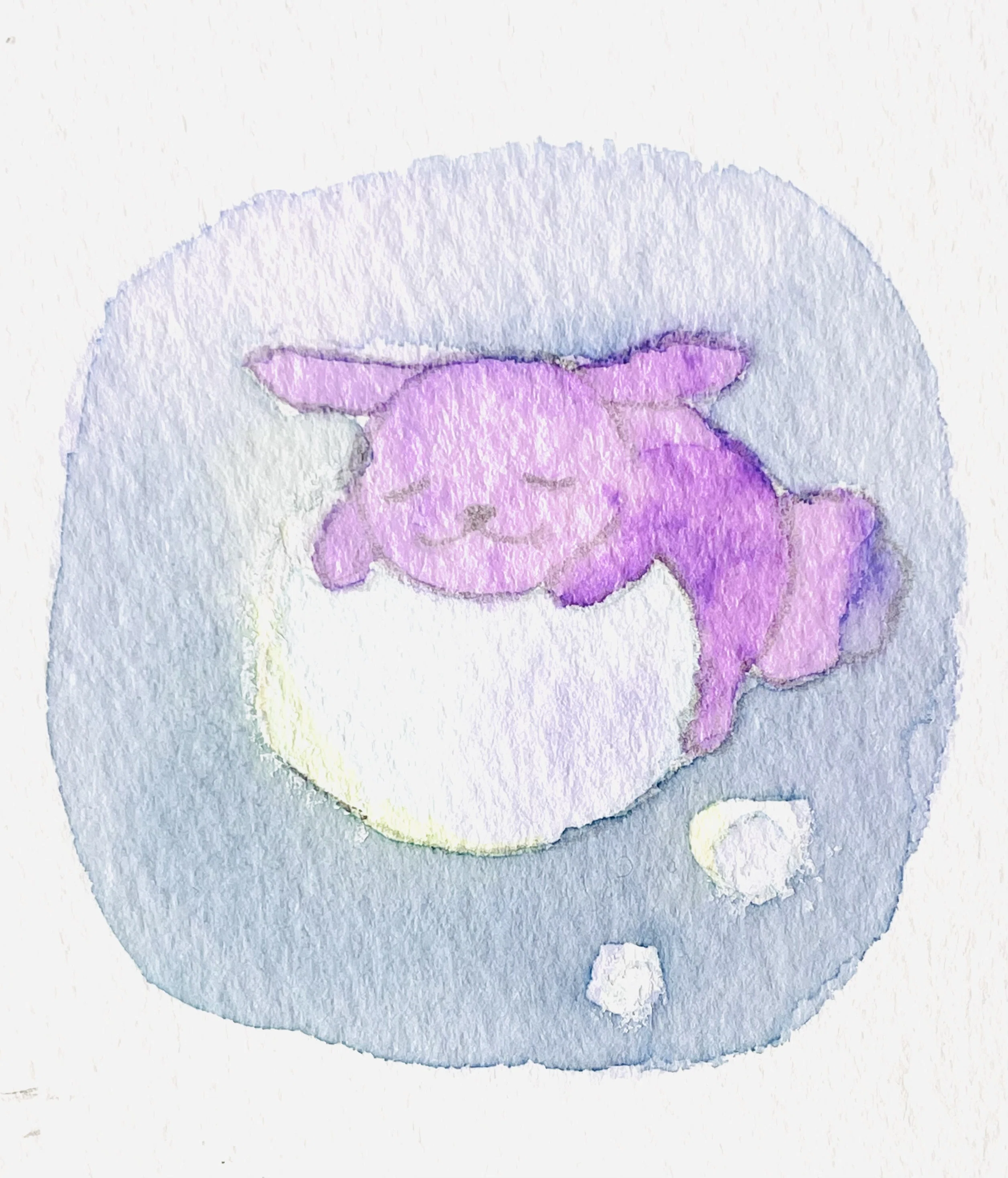 The Fluffy Rabbits on Clouds the Sun Named 🌈おひさまに なまえを