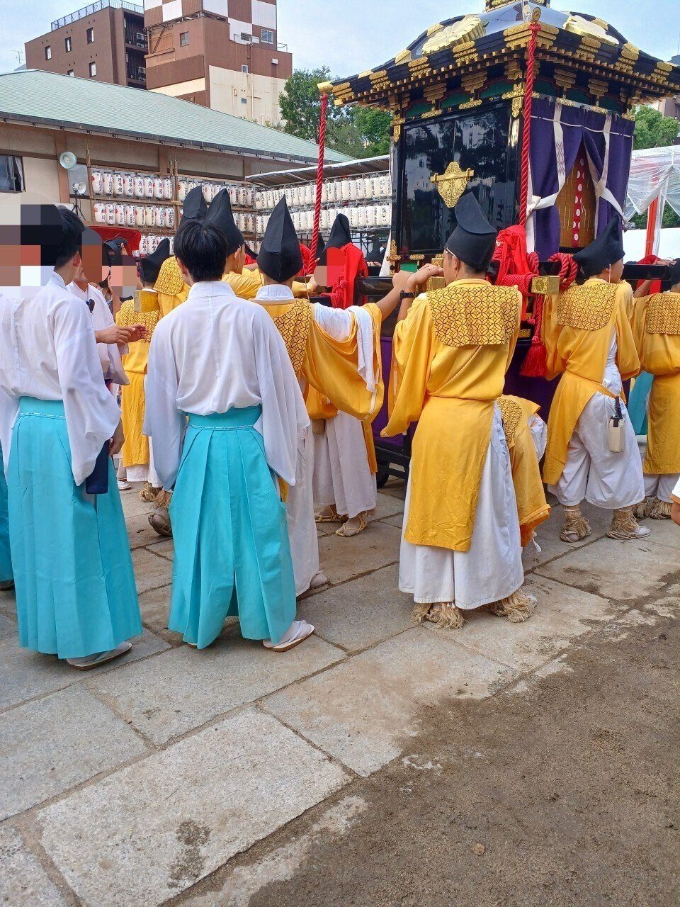 生國魂神社扇子生國魂祭飾り扇渡御列御鳳輦手帕附帶－－Mercari