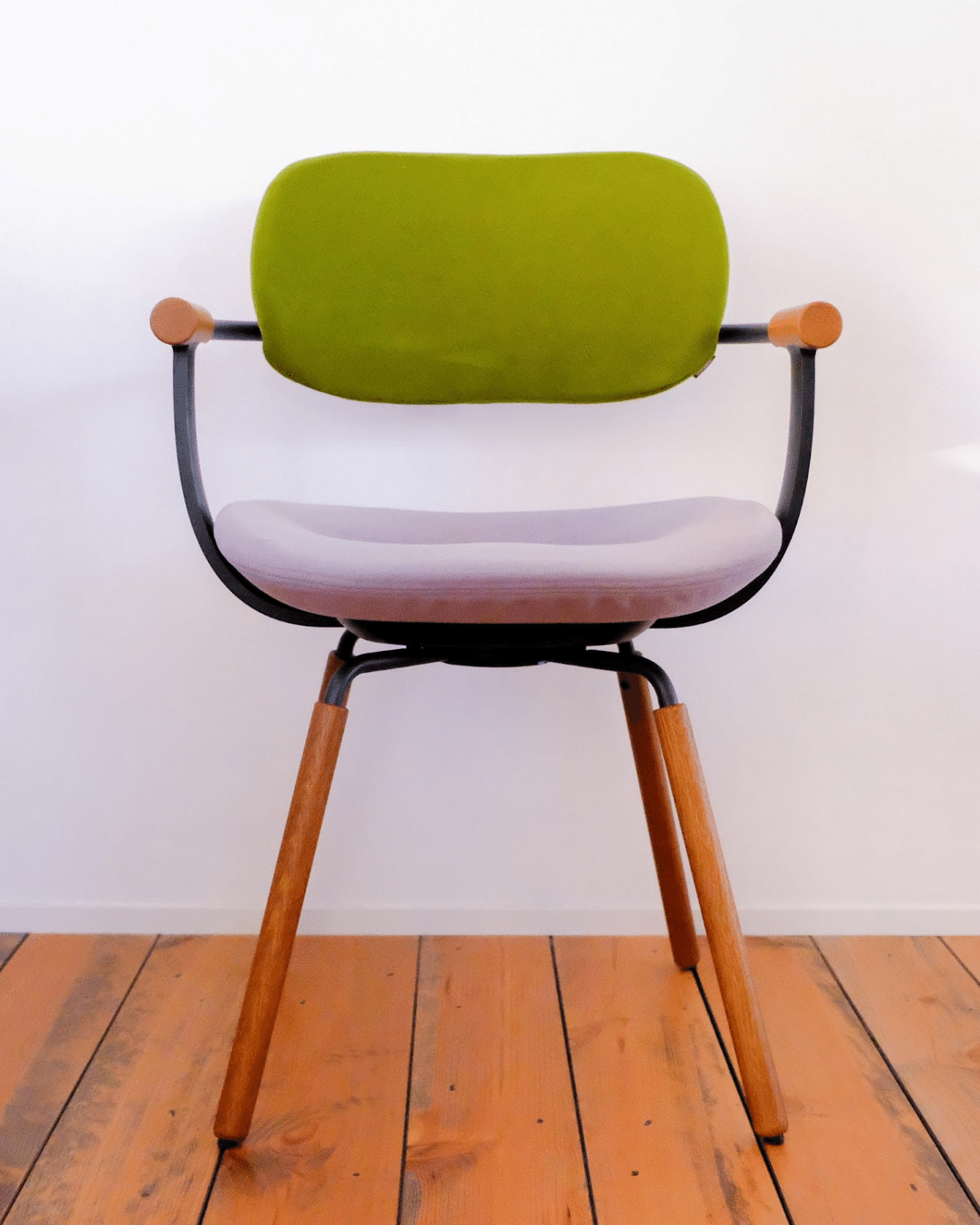 オールド カリモク コロニアル デスクチェア 書斎椅子 モケット