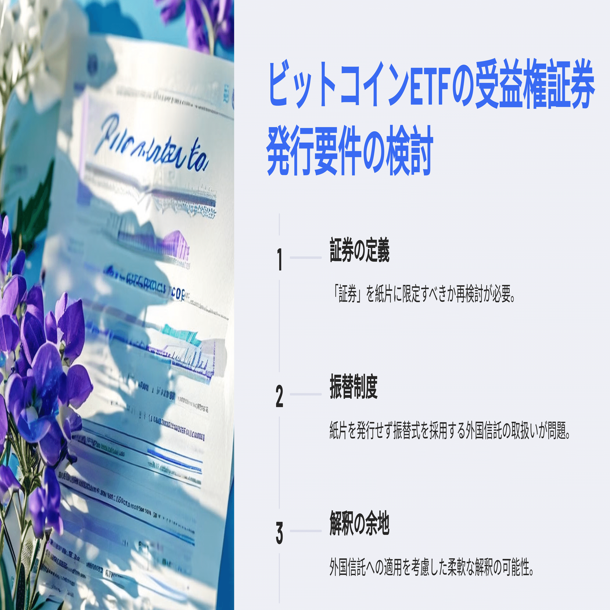 米国ビットコインETFを売却した場合の所得には分離課税が適用されるか？（ビットコインETFの税金／所得税関係）｜泉絢也・藤本剛平