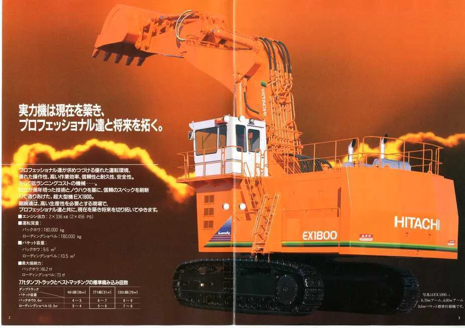 日立建機　HITACHI EX200-2型 SuperLandy 1/40 重機 HITACHI 日立建機 SuperLandy EX200 油圧ショベル1/40 日立建機