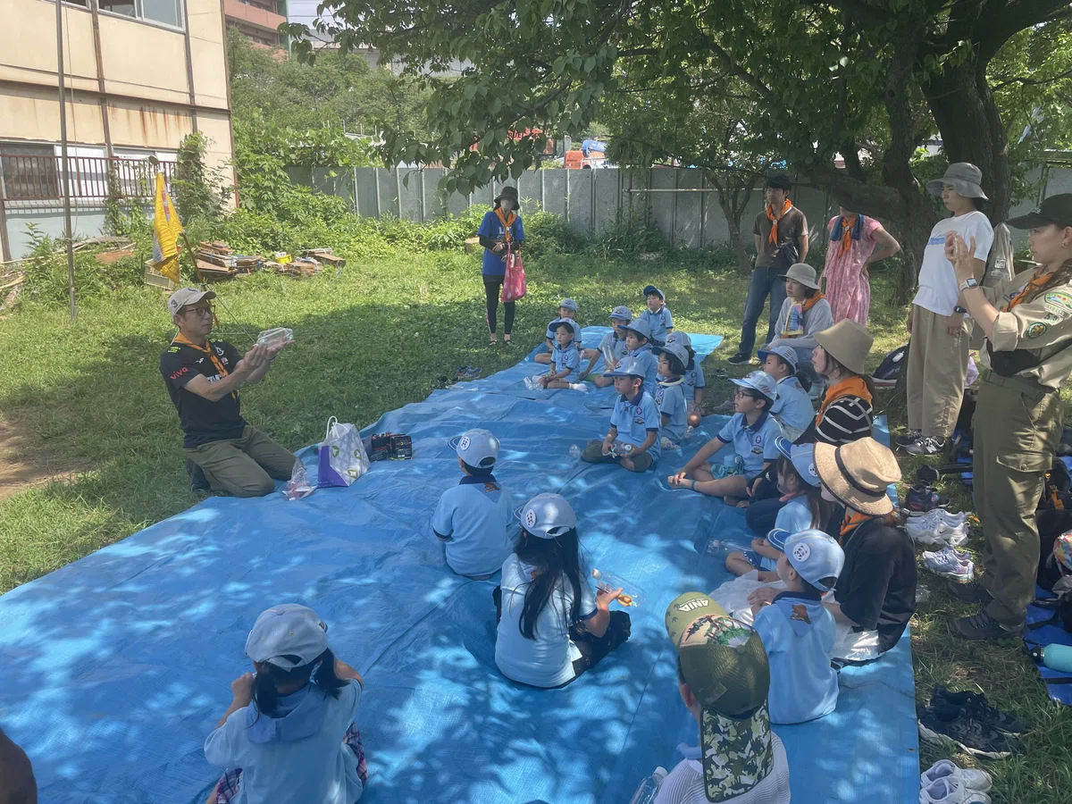Drawing Two Water Splashes It's Summer! Launching Plastic Bottle Rockets!|ボーイスカウト川崎53団ビーバー隊