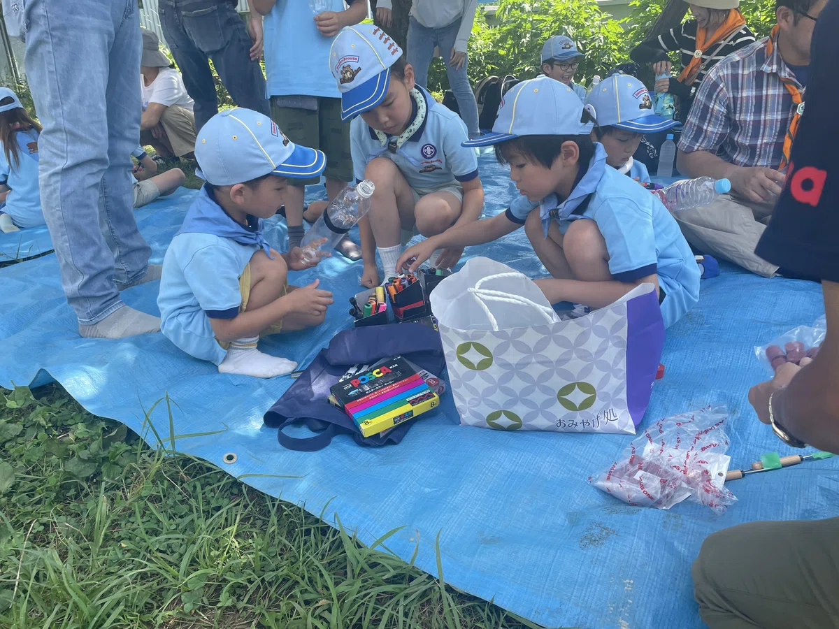 Drawing Two Water Splashes It's Summer! Launching Plastic Bottle Rockets!|ボーイスカウト川崎53団ビーバー隊