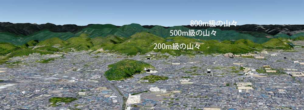 衣笠山に連なる山々｜京都の修学旅行【テーマ別】グループ学習 コース