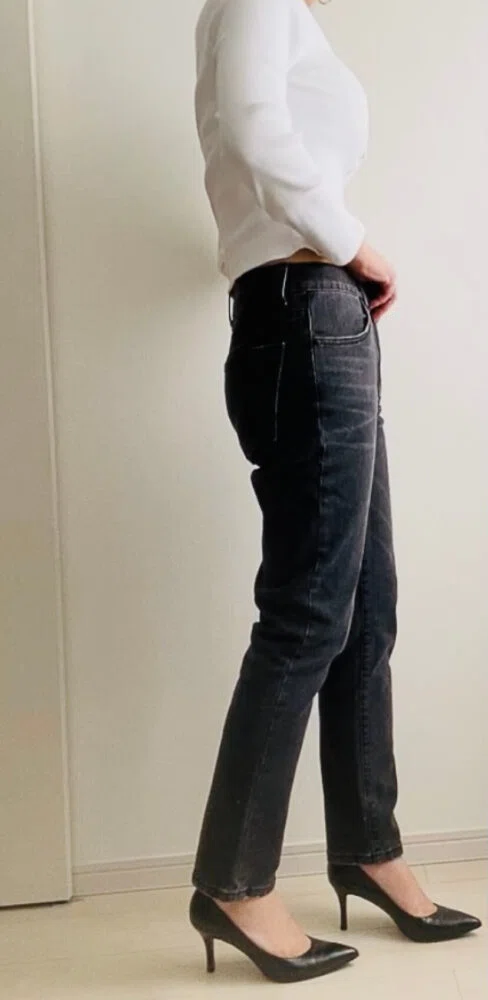 coca(コカ)の購入品紹介|ブラックデニムのコーデ写真