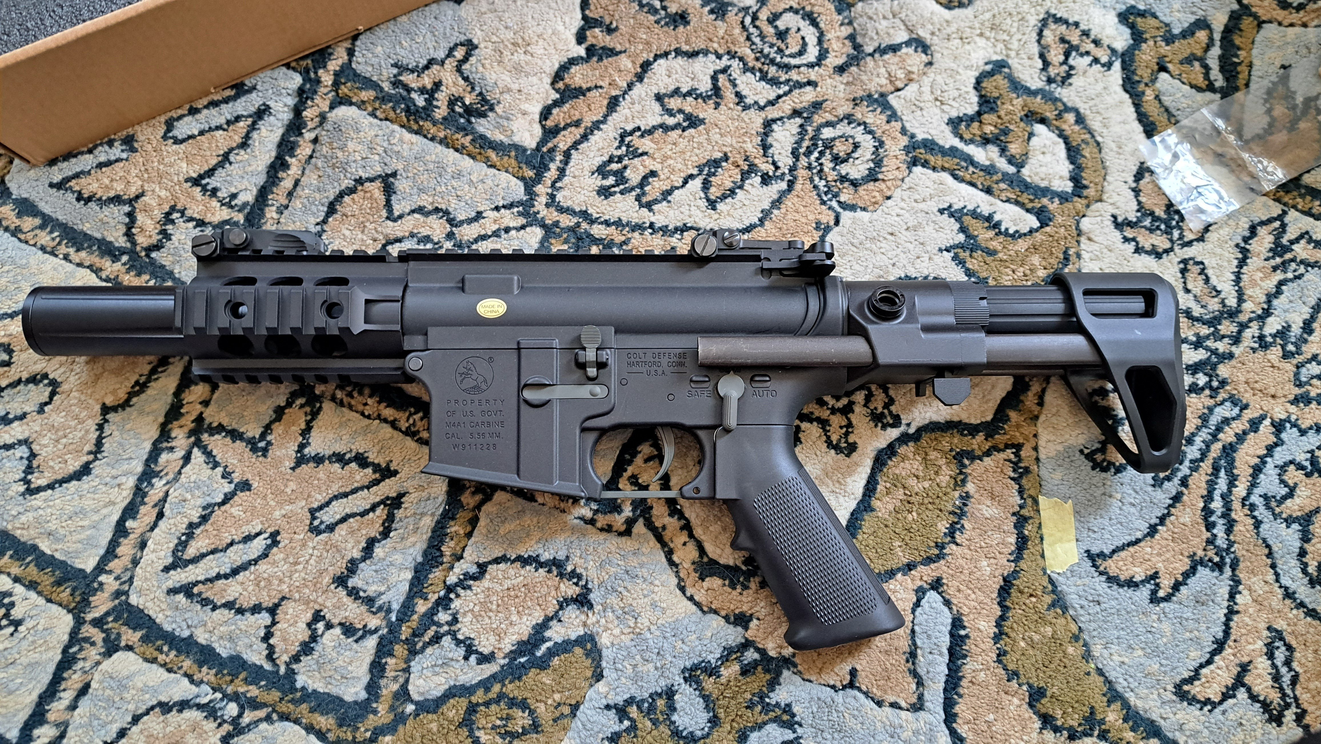 S&T M4 FF3.5inch SD PDW チャレンジャーライン G3電動ガンBK