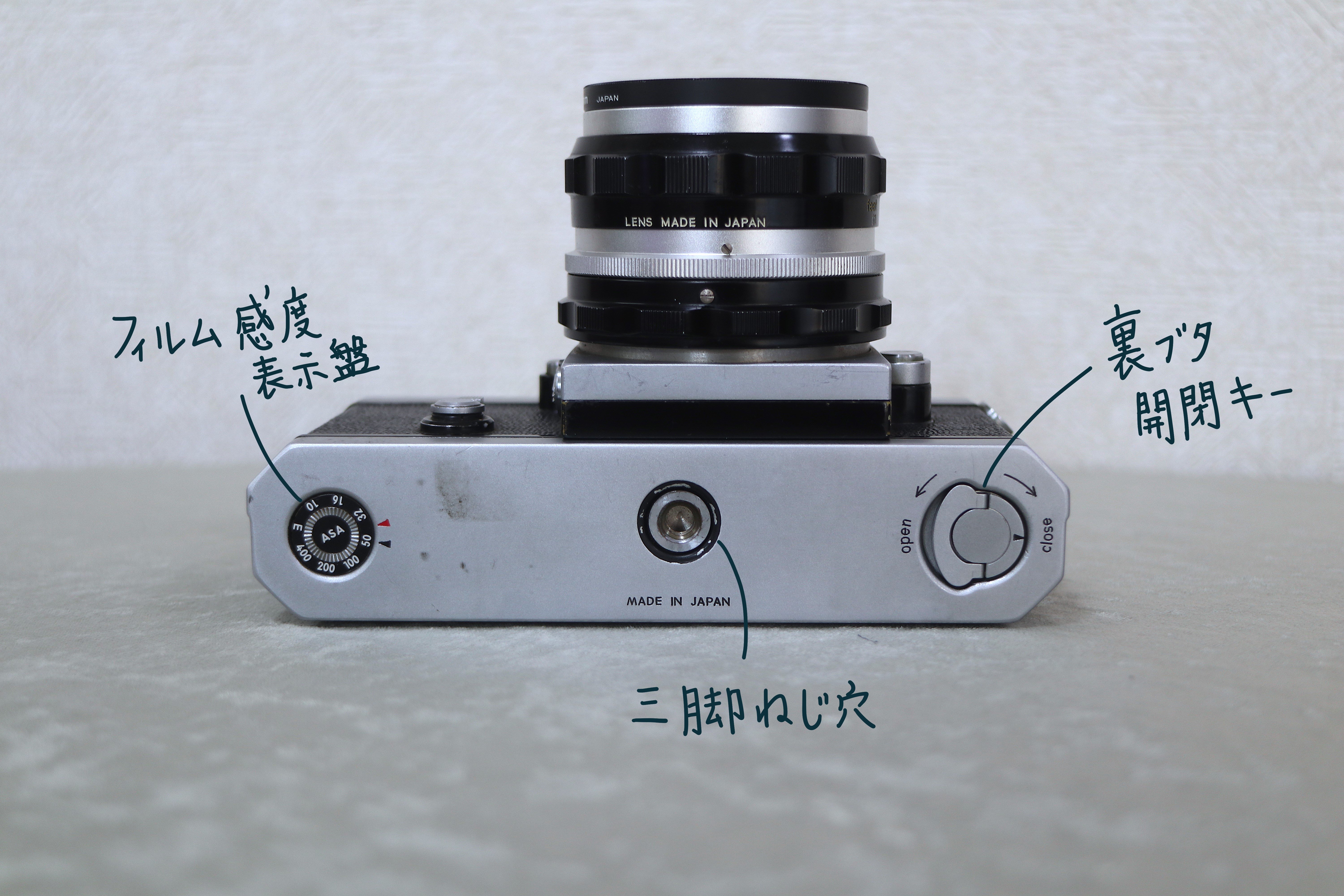 NIKON F 本体＋50mm フィルムカメラ Nikon F の話 ：フィルムカメラであそぼう！｜にゃんかめ