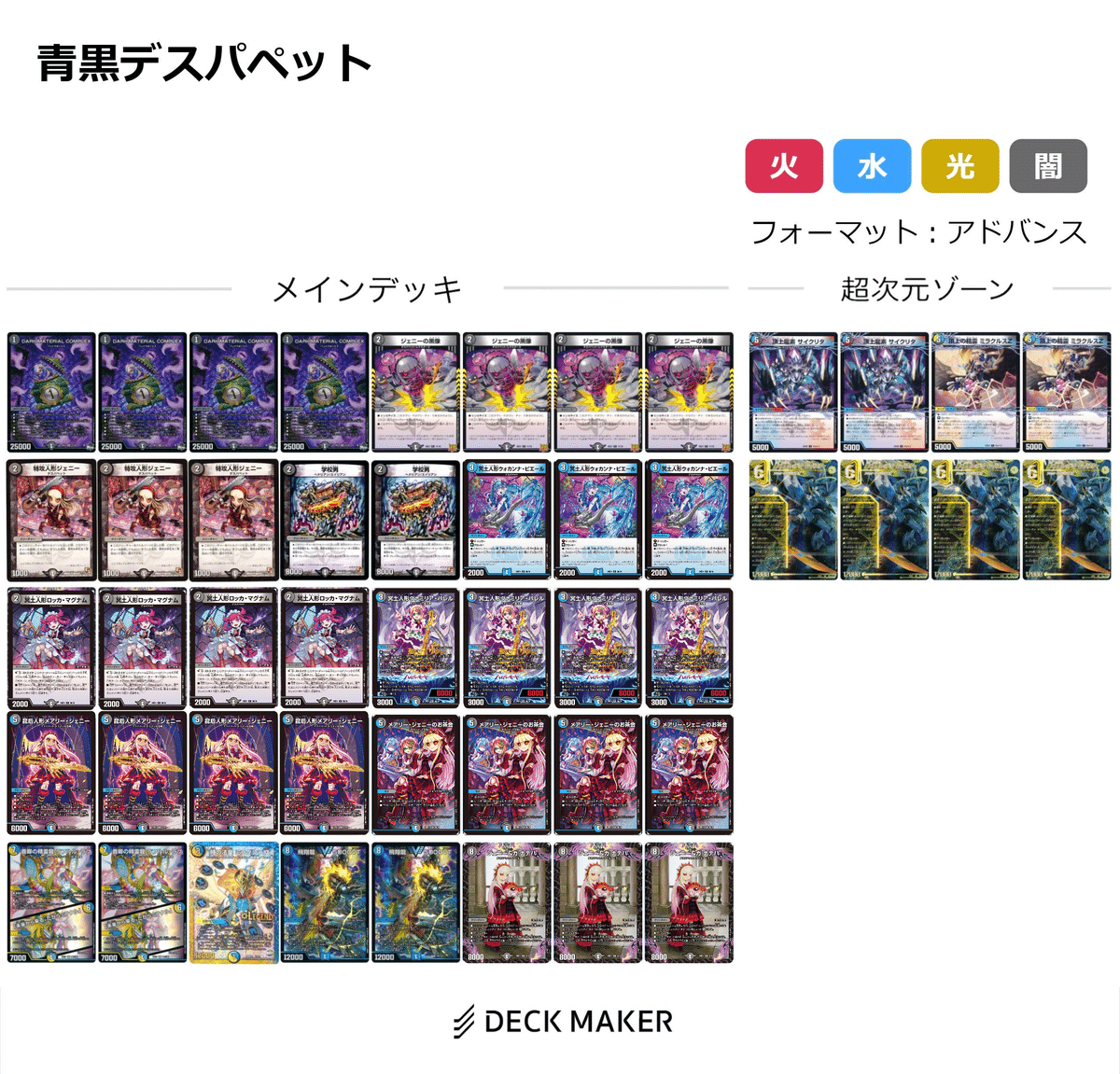青黒デスパペットコンプ 荒々し ガチ構築デッキ 青黒デスパペットコンプ 荒々し ガチ構築デッキ