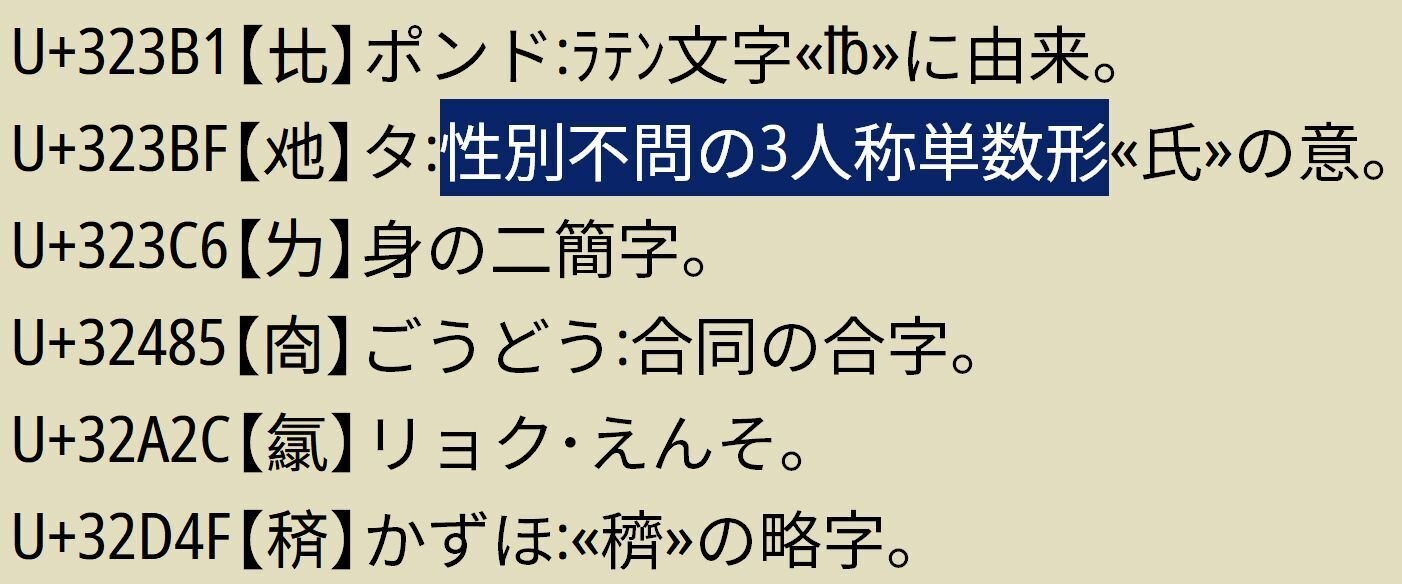 漢字 プランゴシックP2に見られるCJK漢字拡張-Jの漢字｜Qvarie