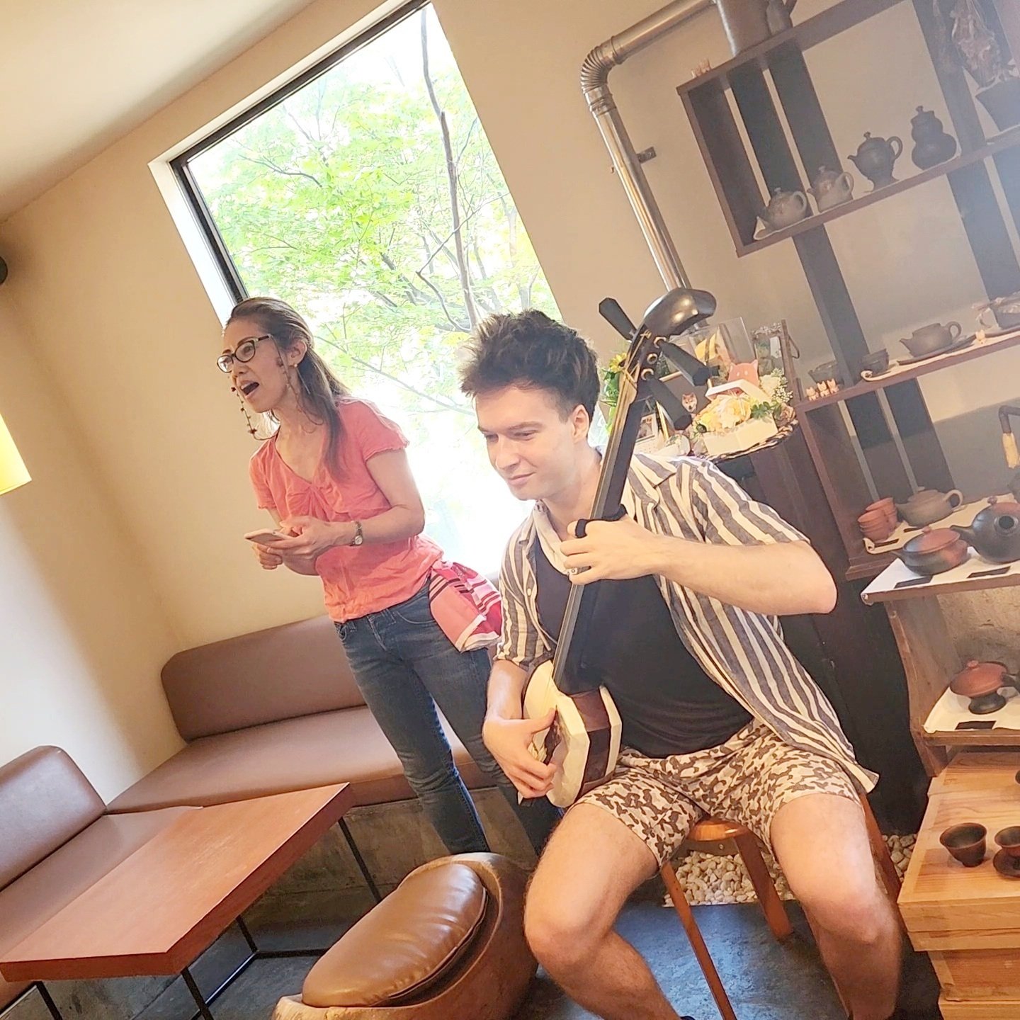 津軽三味線奏者ZACK ＠元町代官坂 日本茶カフェ『茶倉（さくら