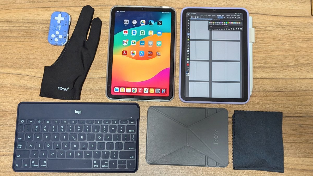 漫画原稿をやるためのiPad mini作業環境デッキ｜なたの久憲