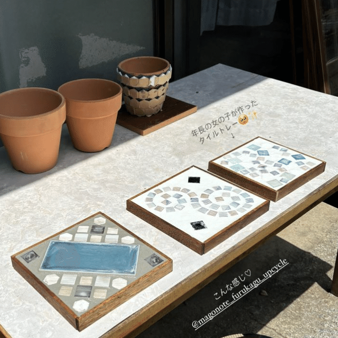 お子さんと参加できるタイルトレーのワークショップをやったら好評だっ