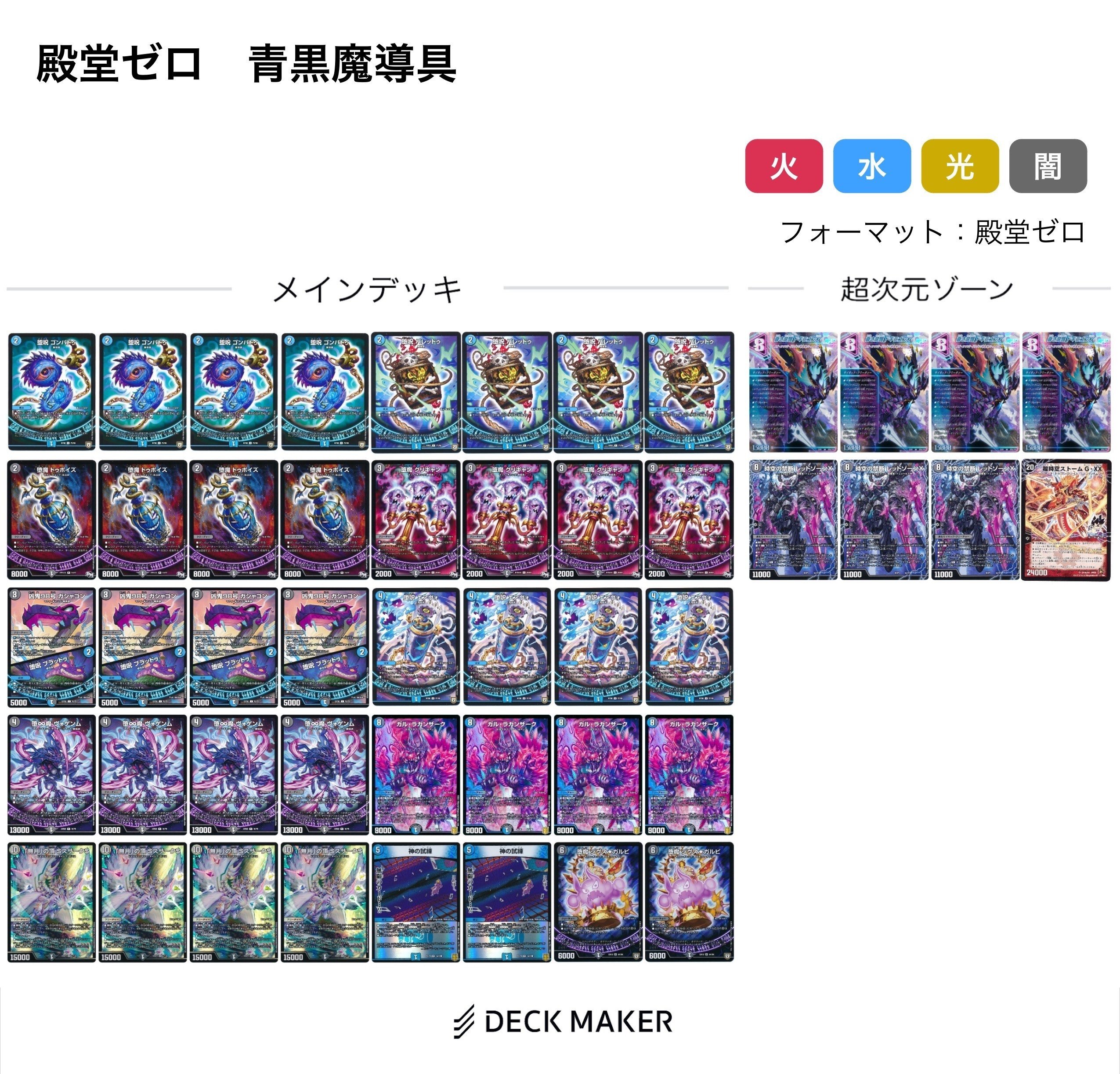 殿堂ゼロ デッキリスト集｜あろう