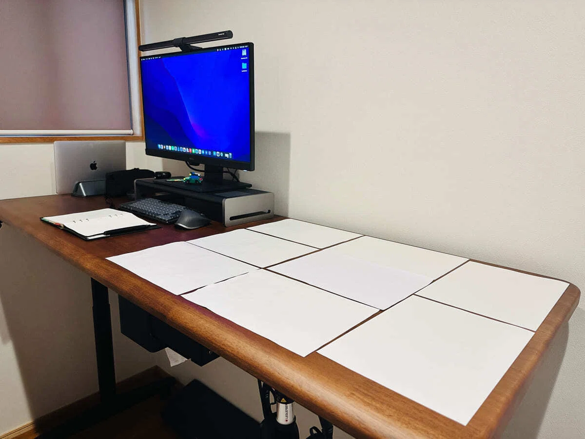 Cofo Desk premium レビュー！180cmウォールナット天板、キャスター 