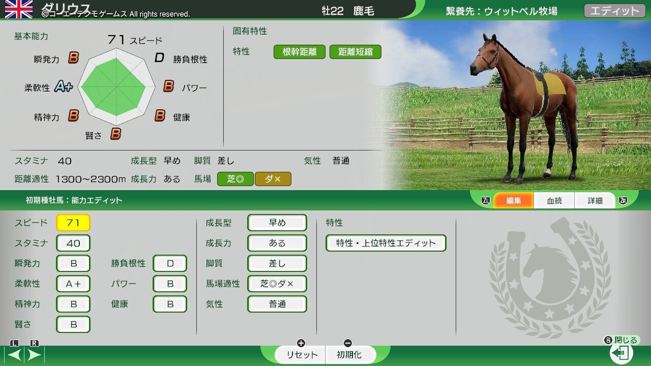 Winning Post 10 2024 ダリウス 系統確立｜アリゼオ